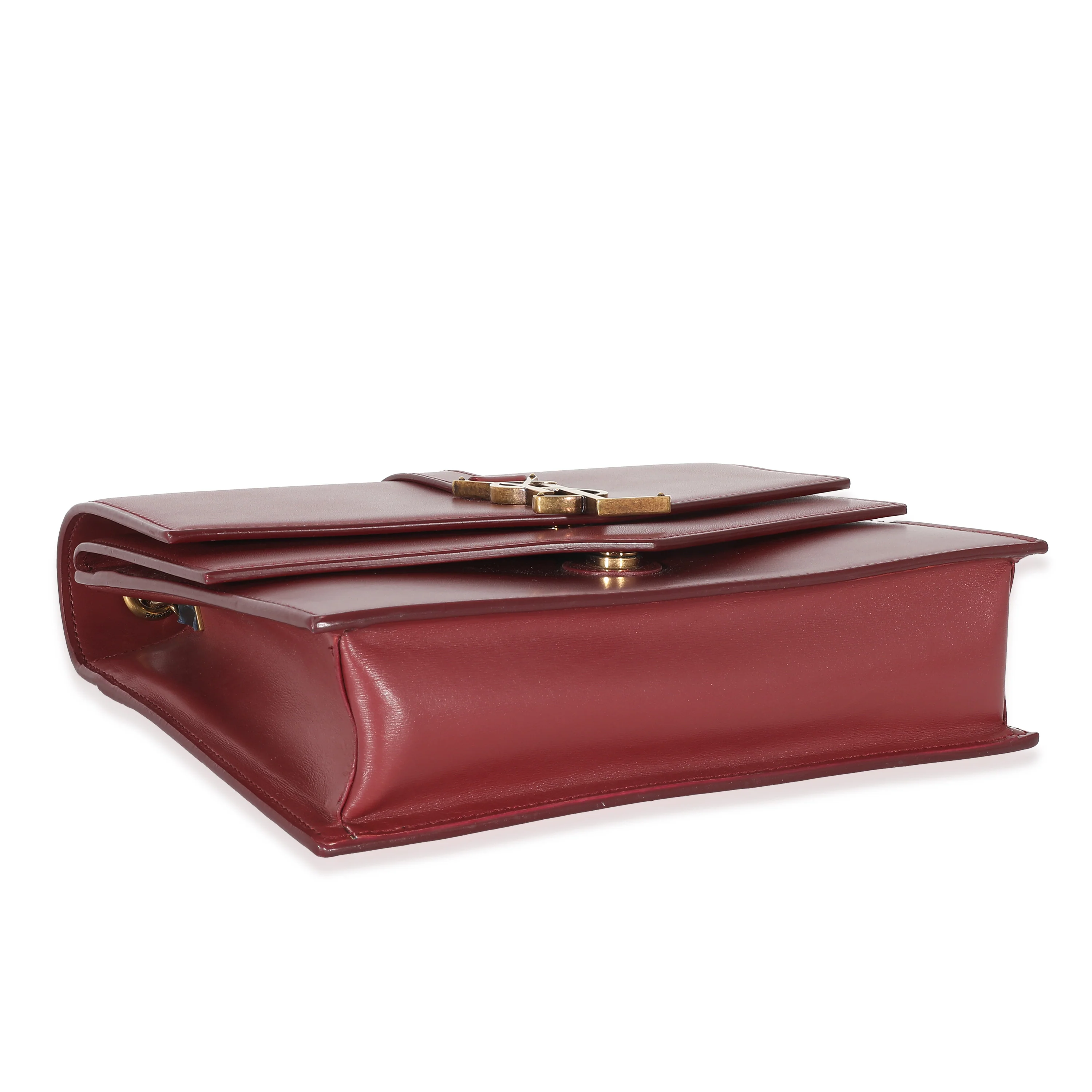 Saint Laurent Burgundy Smooth Leather Medium Sulpice - Image 6