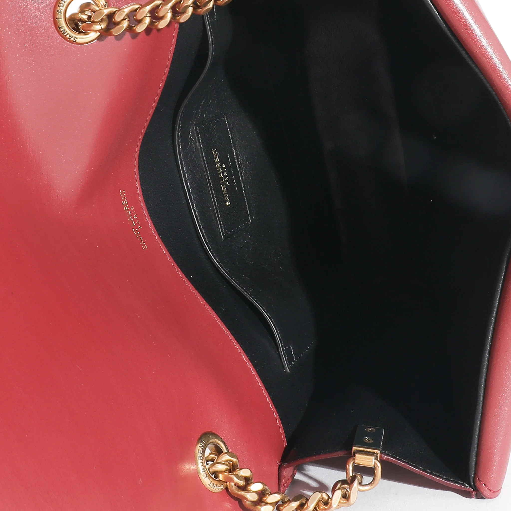 Saint Laurent Burgundy Smooth Leather Medium Sulpice - Image 8