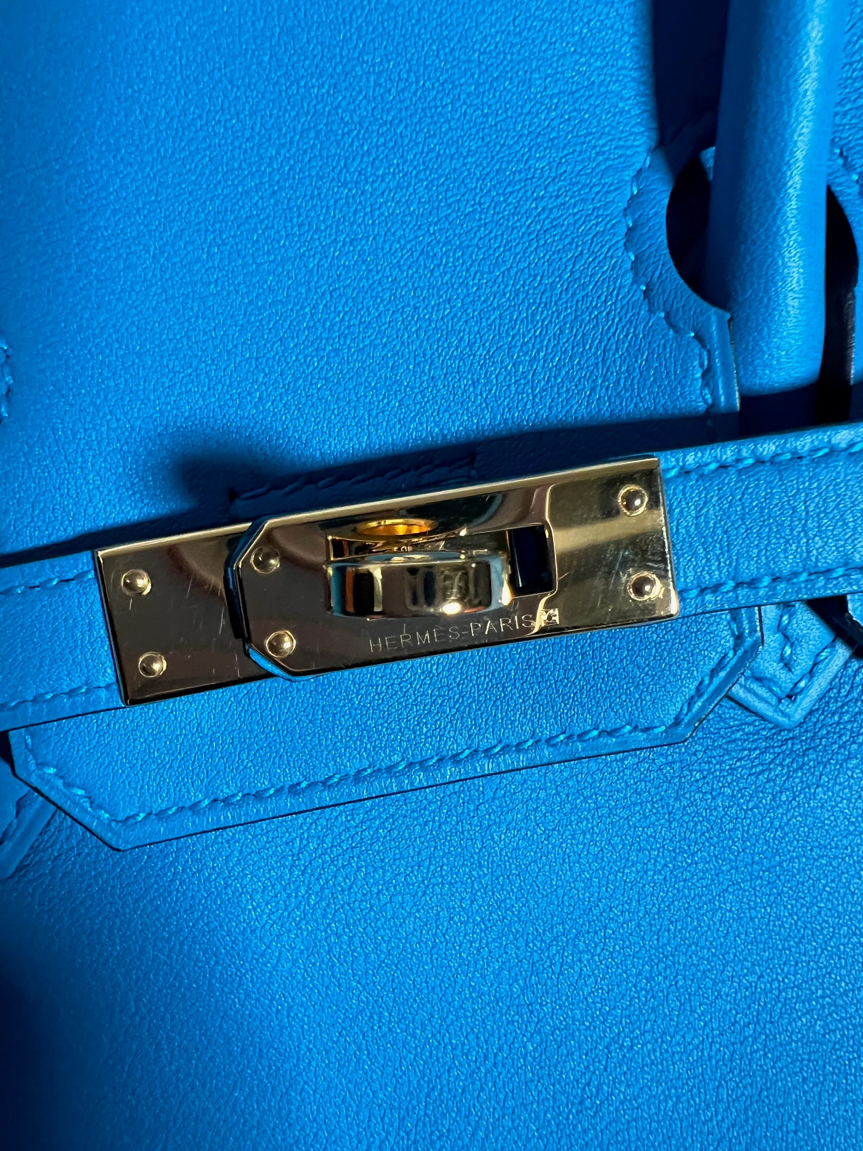 Bleu Zanzibar Swift Birkin 25 GHW - Image 8