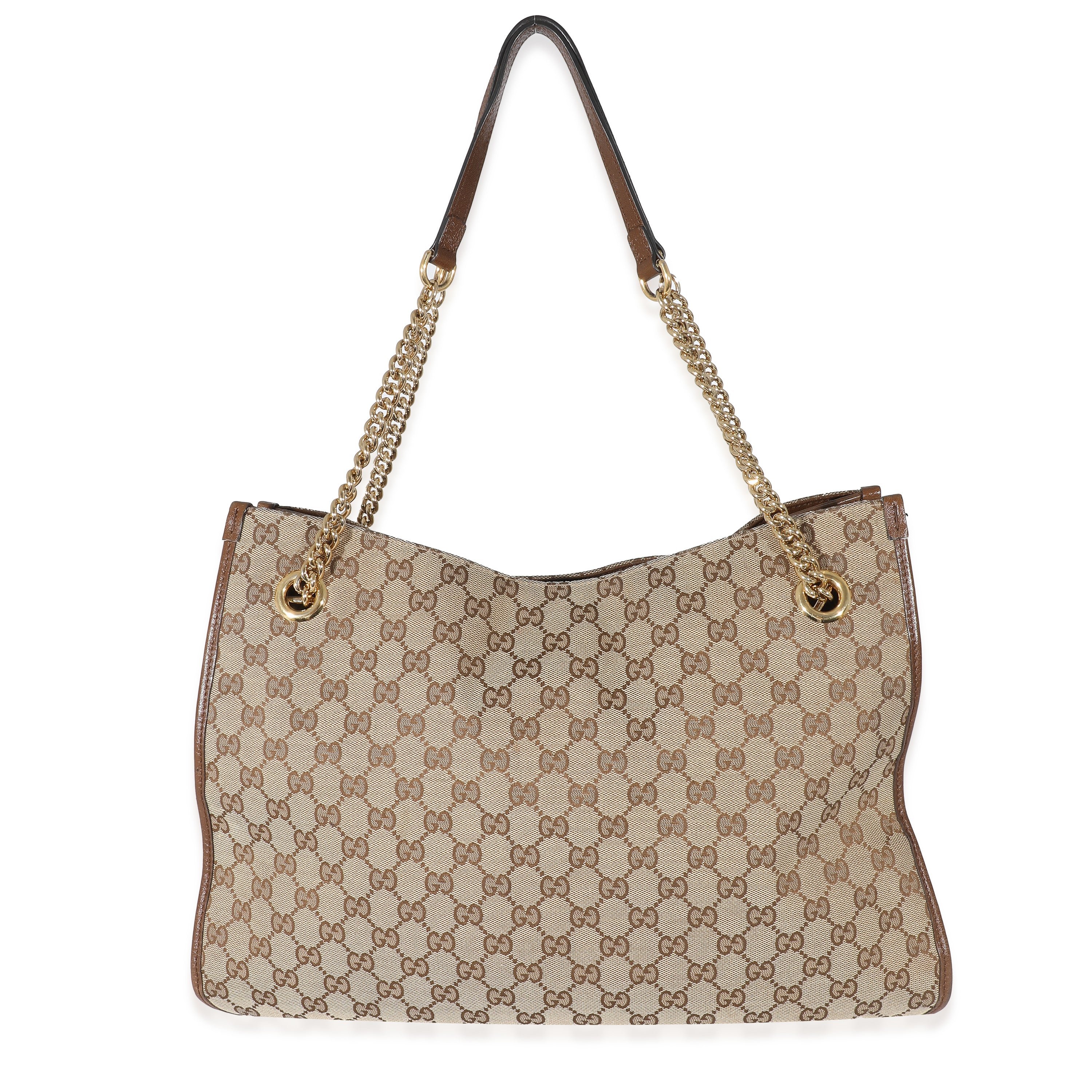 Gucci Beige GG Canvas Large Horsebit 1955 Tote - Image 3