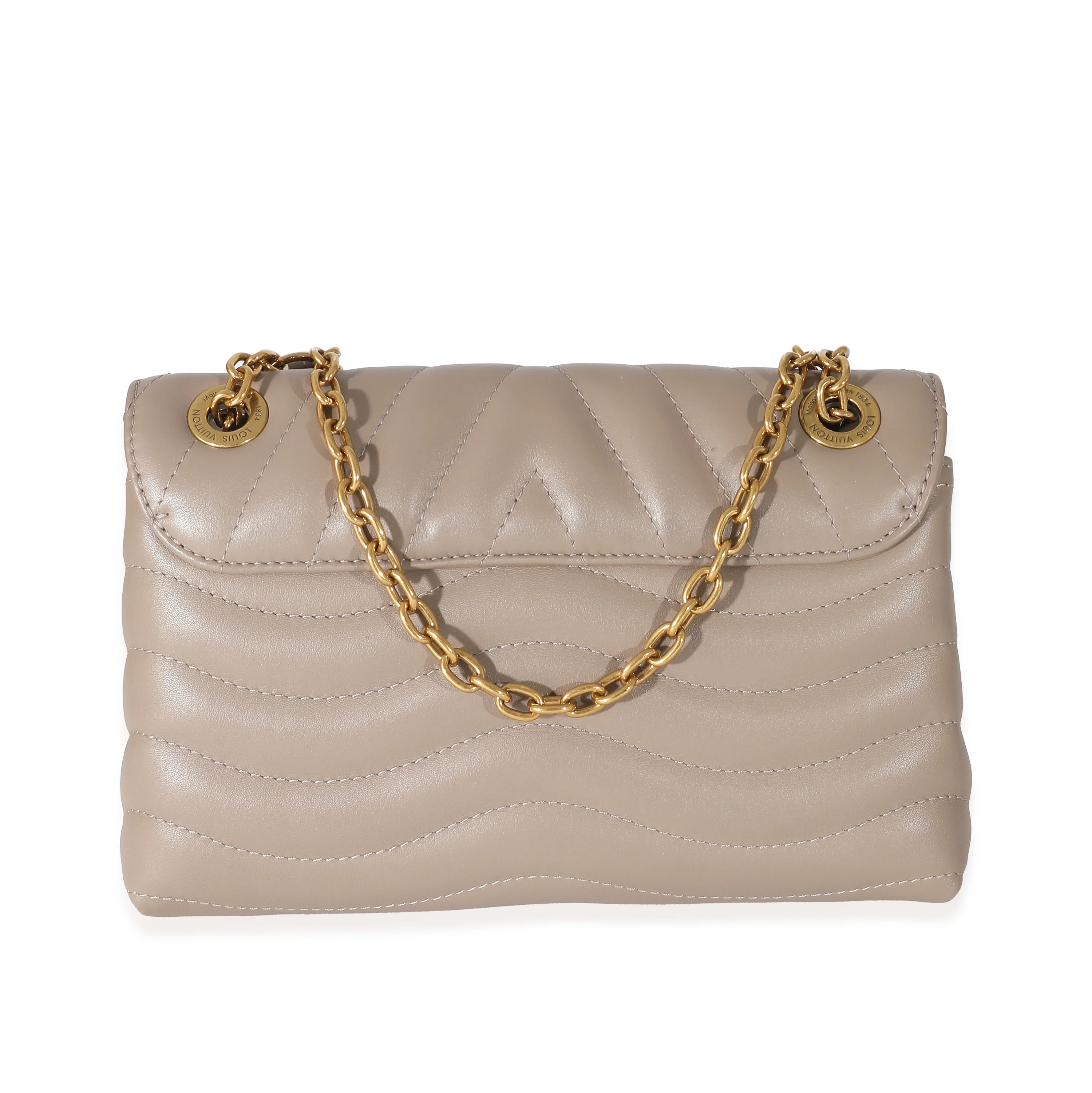 Louis Vuitton Taupe Calf Leather New Wave Chain MM - Image 3