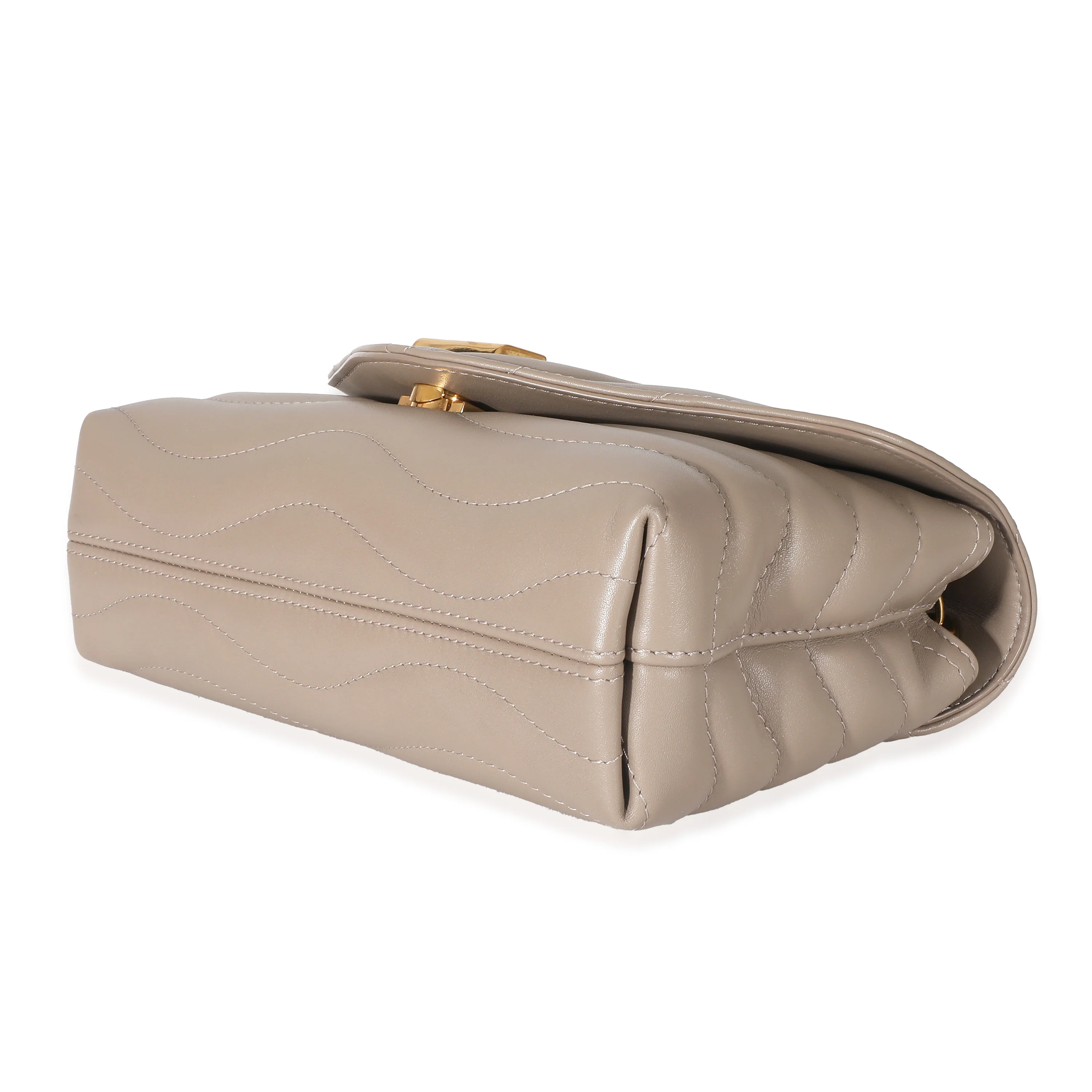 Louis Vuitton Taupe Calf Leather New Wave Chain MM - Image 7