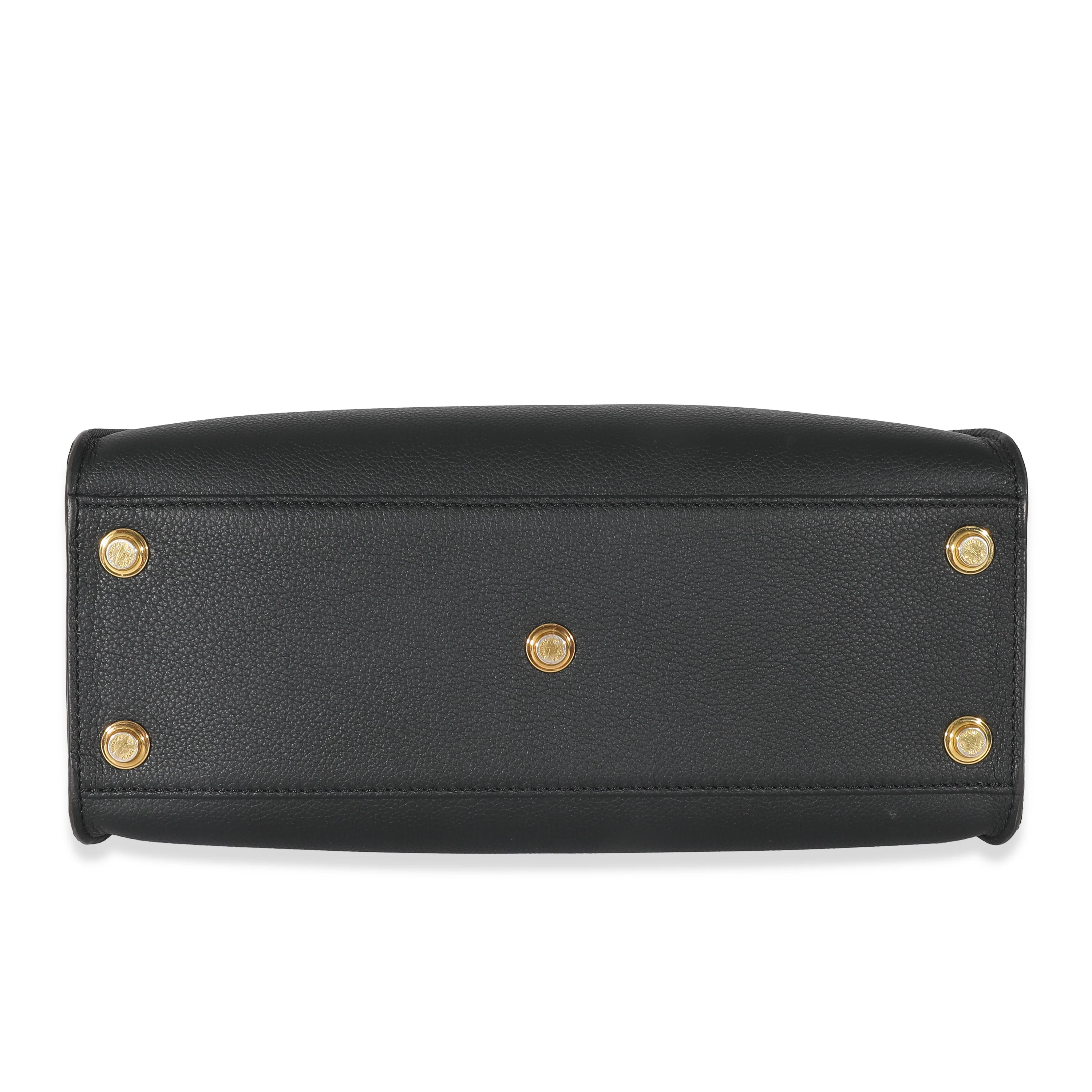 Louis Vuitton Black Calfskin Monogram On My Side MM - Image 4
