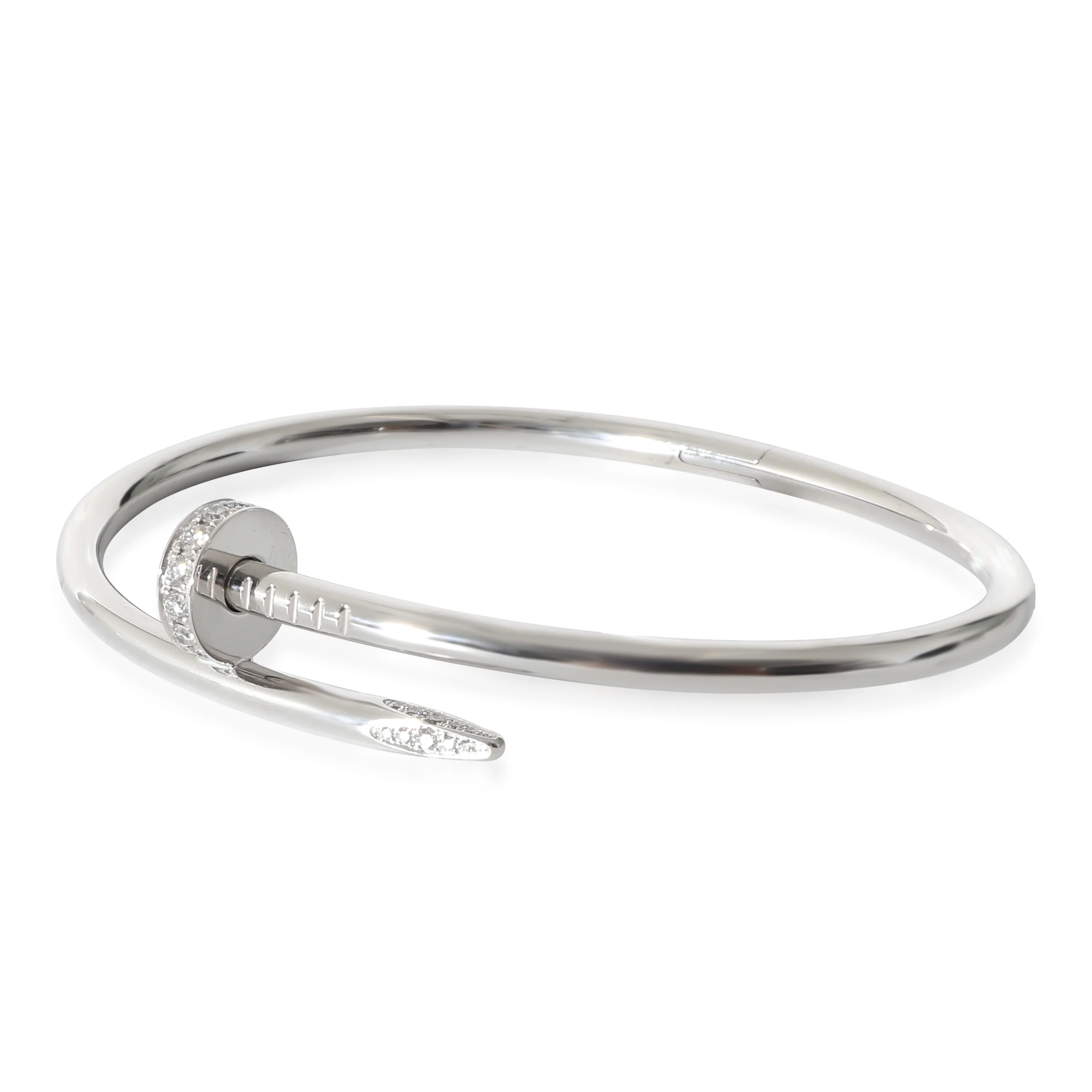 Cartier Juste Un Clou Bracelet (White Gold, Diamonds) - Image 2