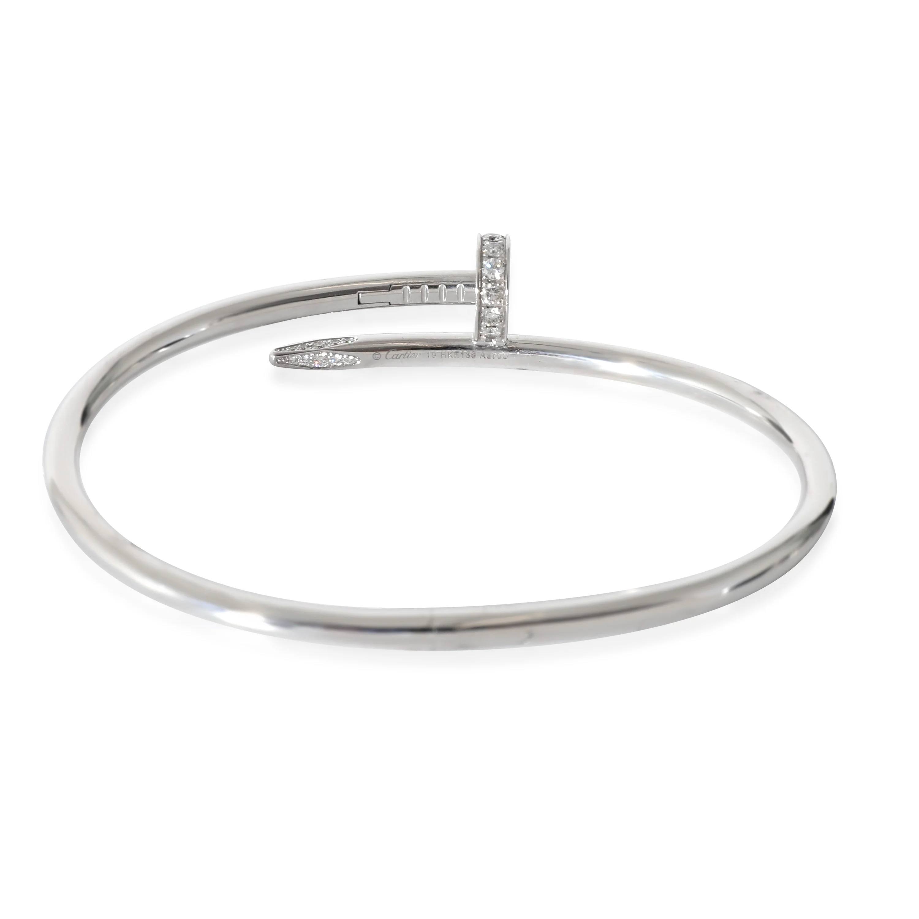 Cartier Juste Un Clou Bracelet (White Gold, Diamonds) - Image 4