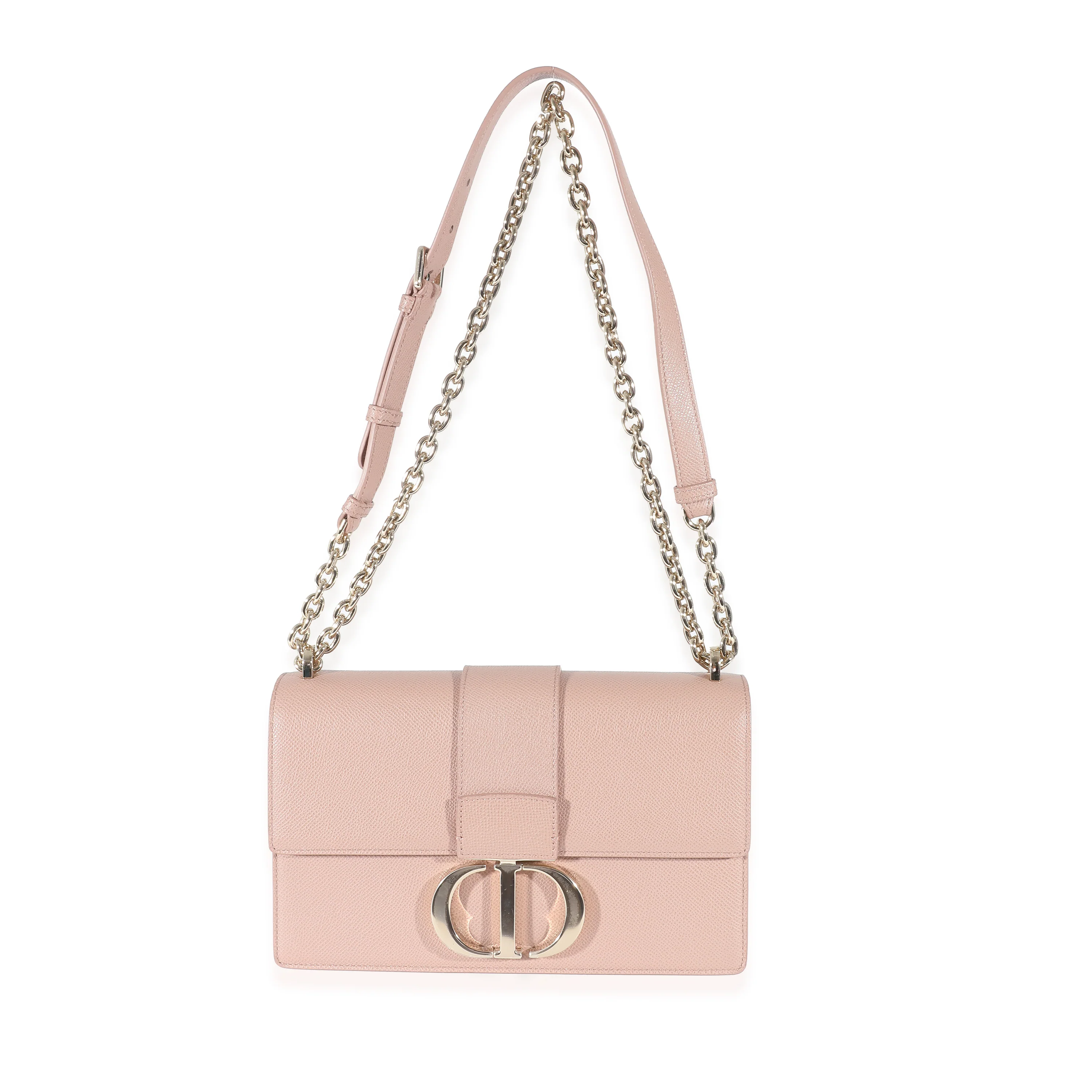 Christian Dior Pink Calfskin 30 Montaigne East West Flap Bag - Image 7