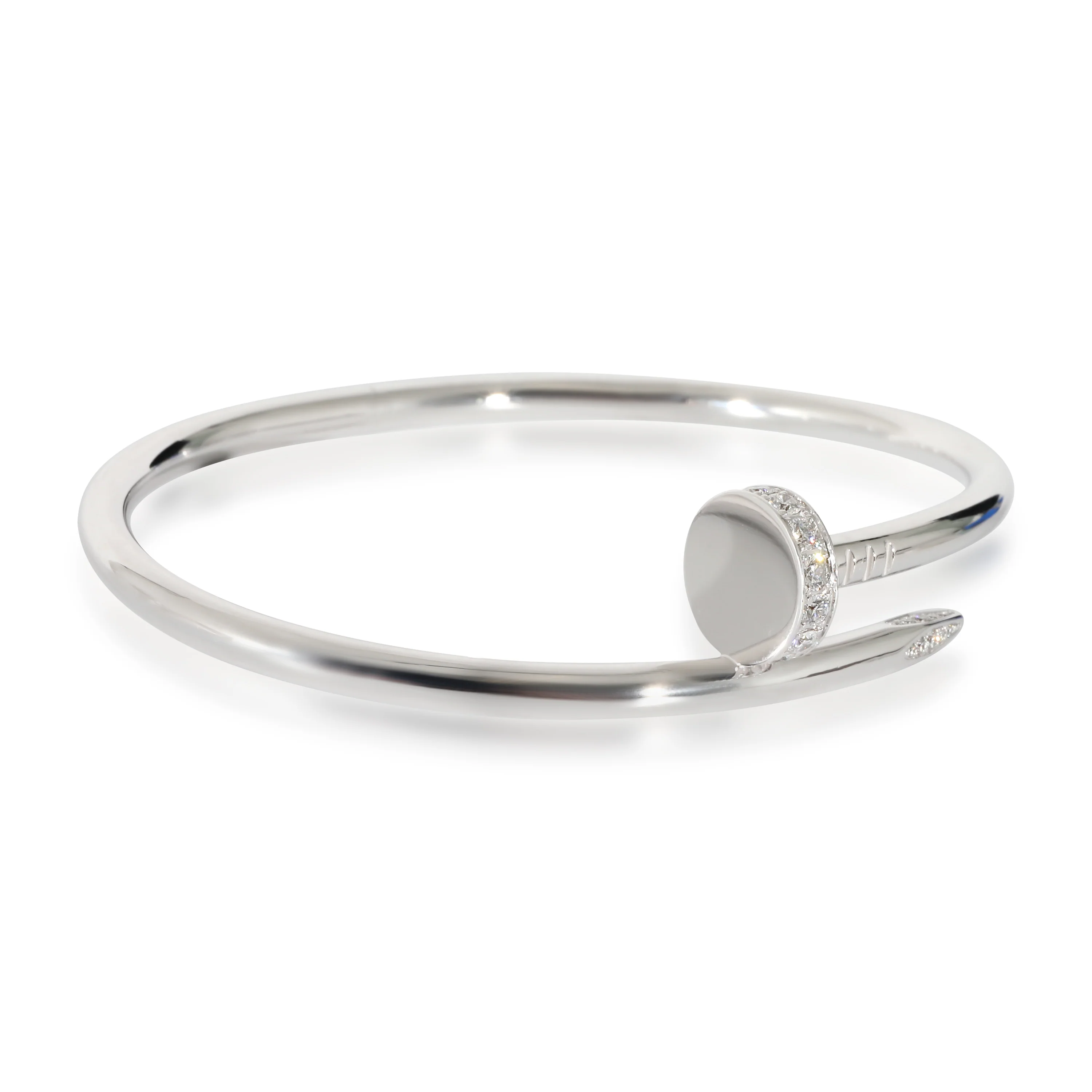 Cartier Juste Un Clou Bracelet (White Gold, Diamonds) - Image 2