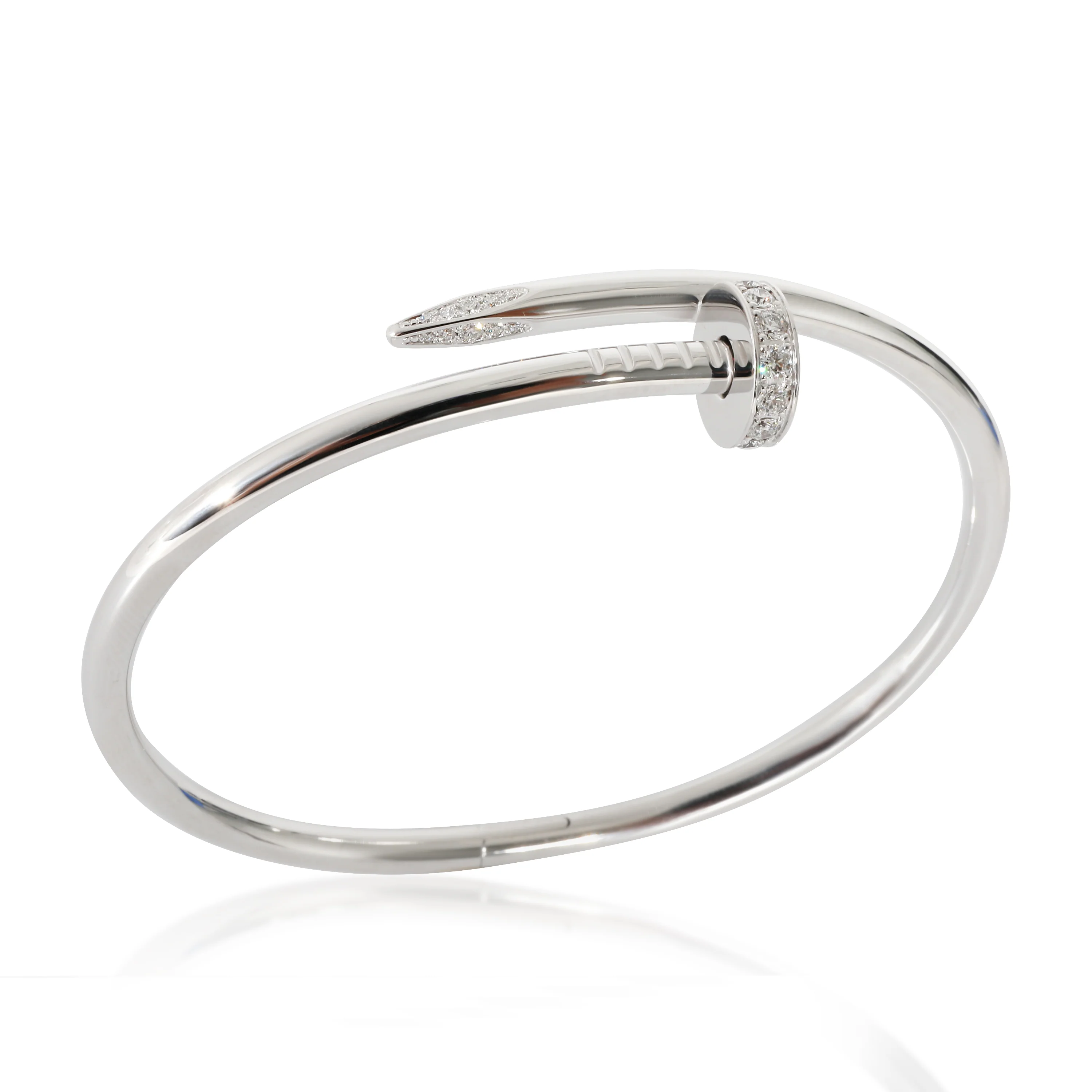 Cartier Juste Un Clou Bracelet (White Gold, Diamonds) - Image 4