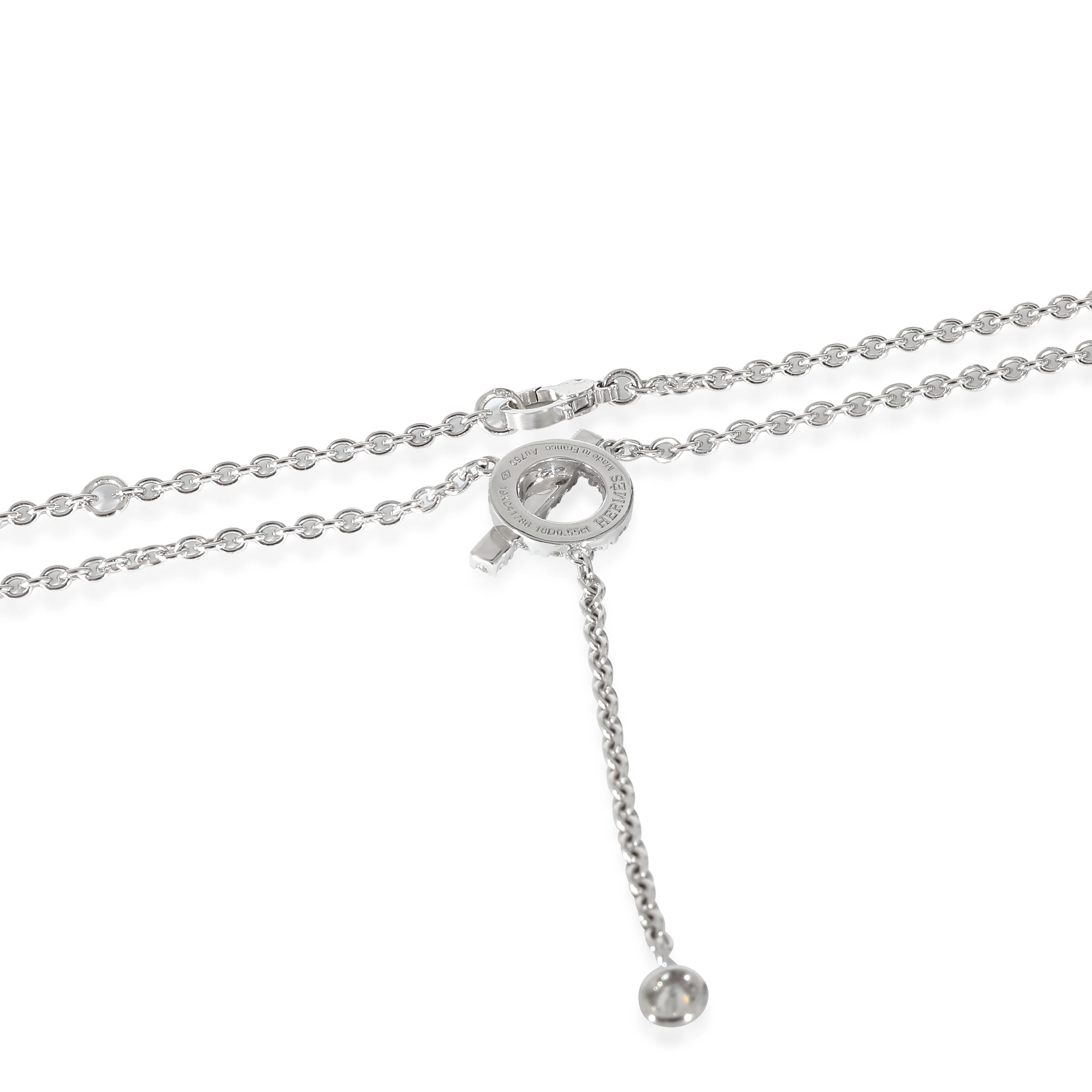 Finesse Fashion Necklace in 18k White Gold 0.55 CTW - Image 4
