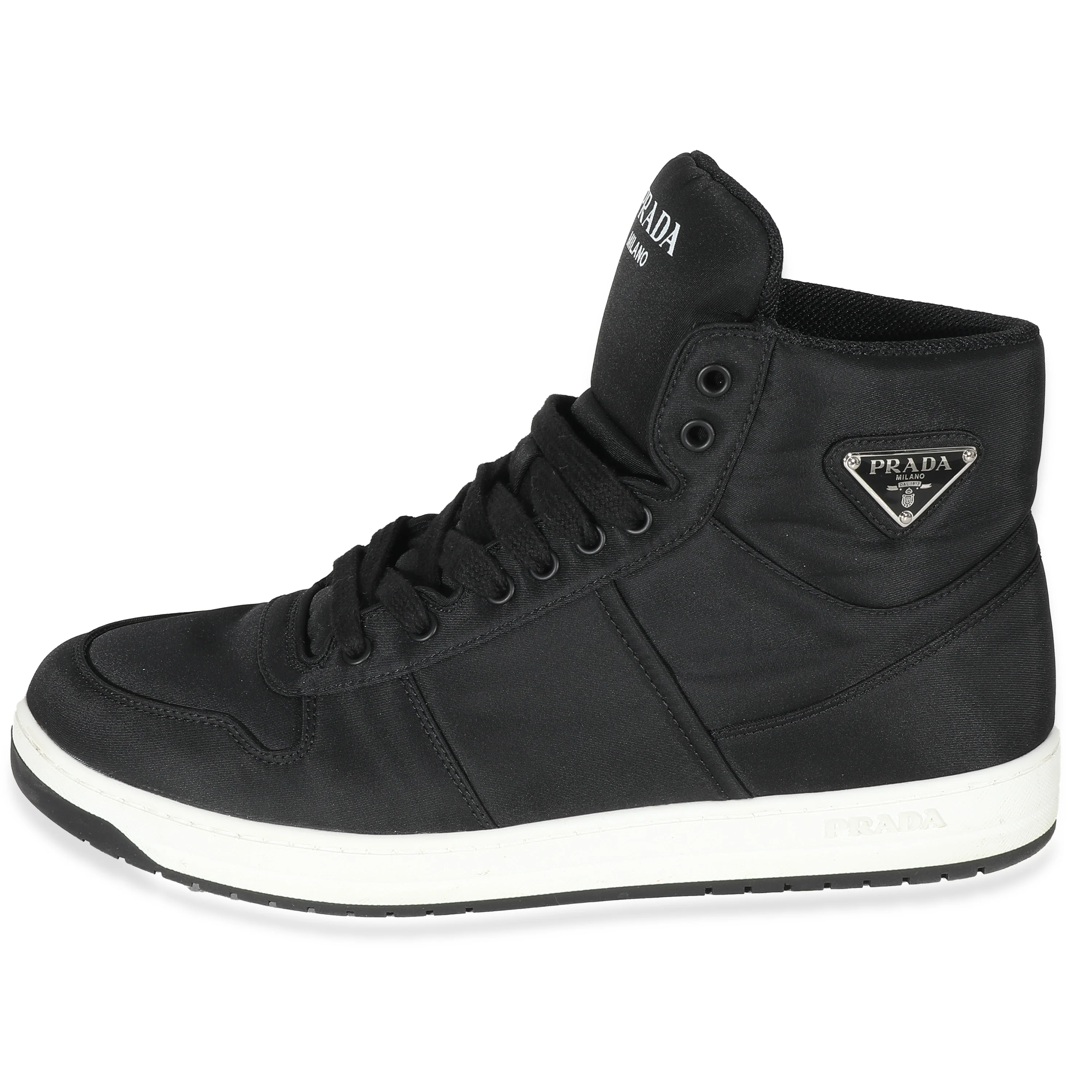 Black Re-Nylon Gabardine High Top Sneakers - Image 4