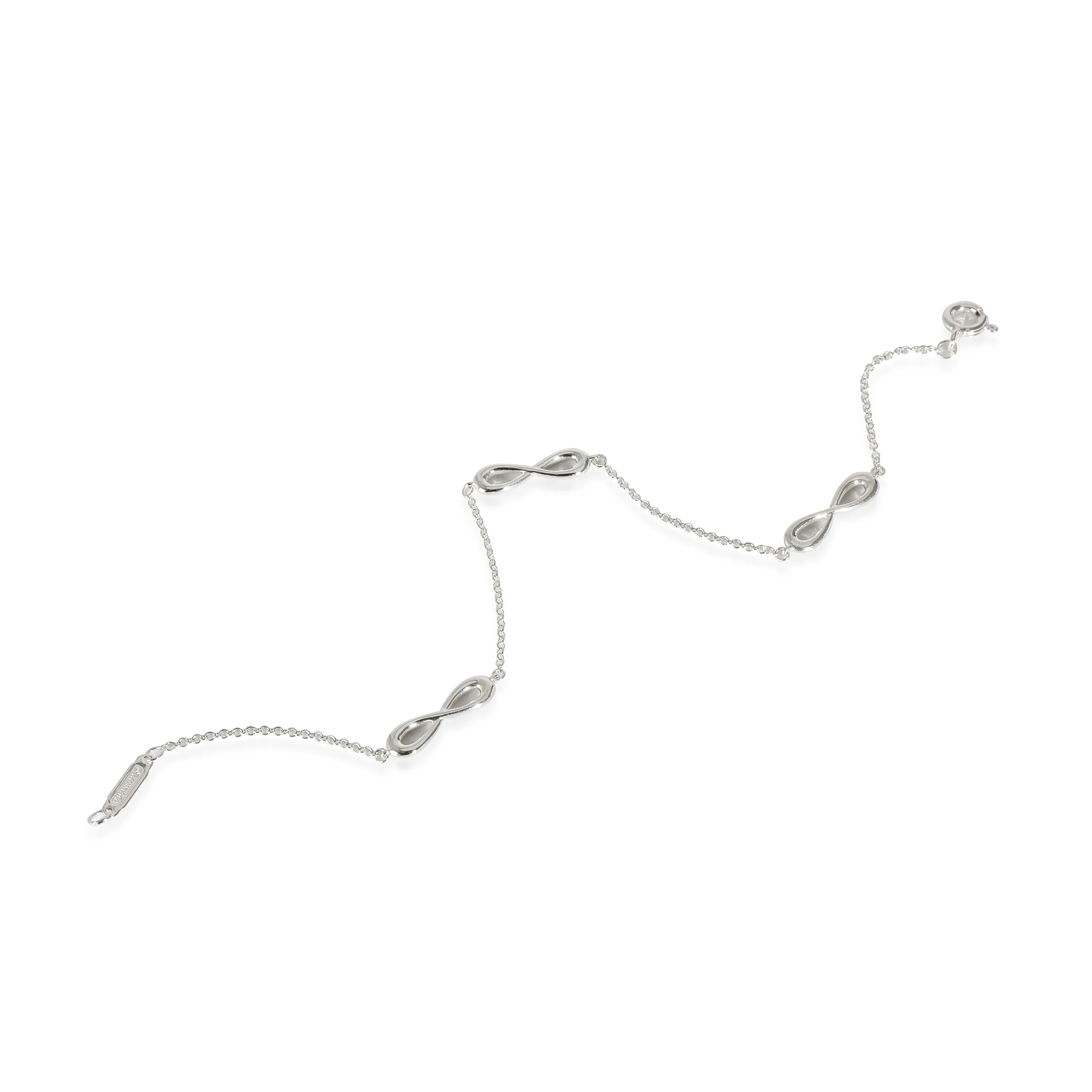 Infinity 3 Stations Bracelet in  Sterling Silver - Image 2