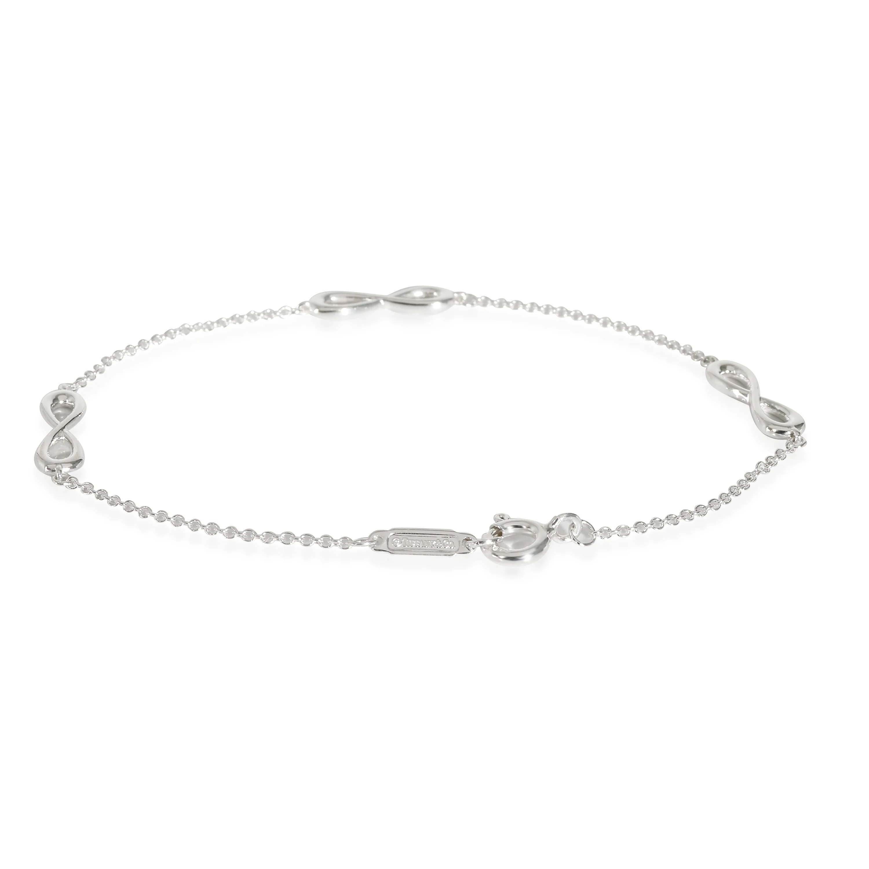 Infinity 3 Stations Bracelet in  Sterling Silver - Image 3