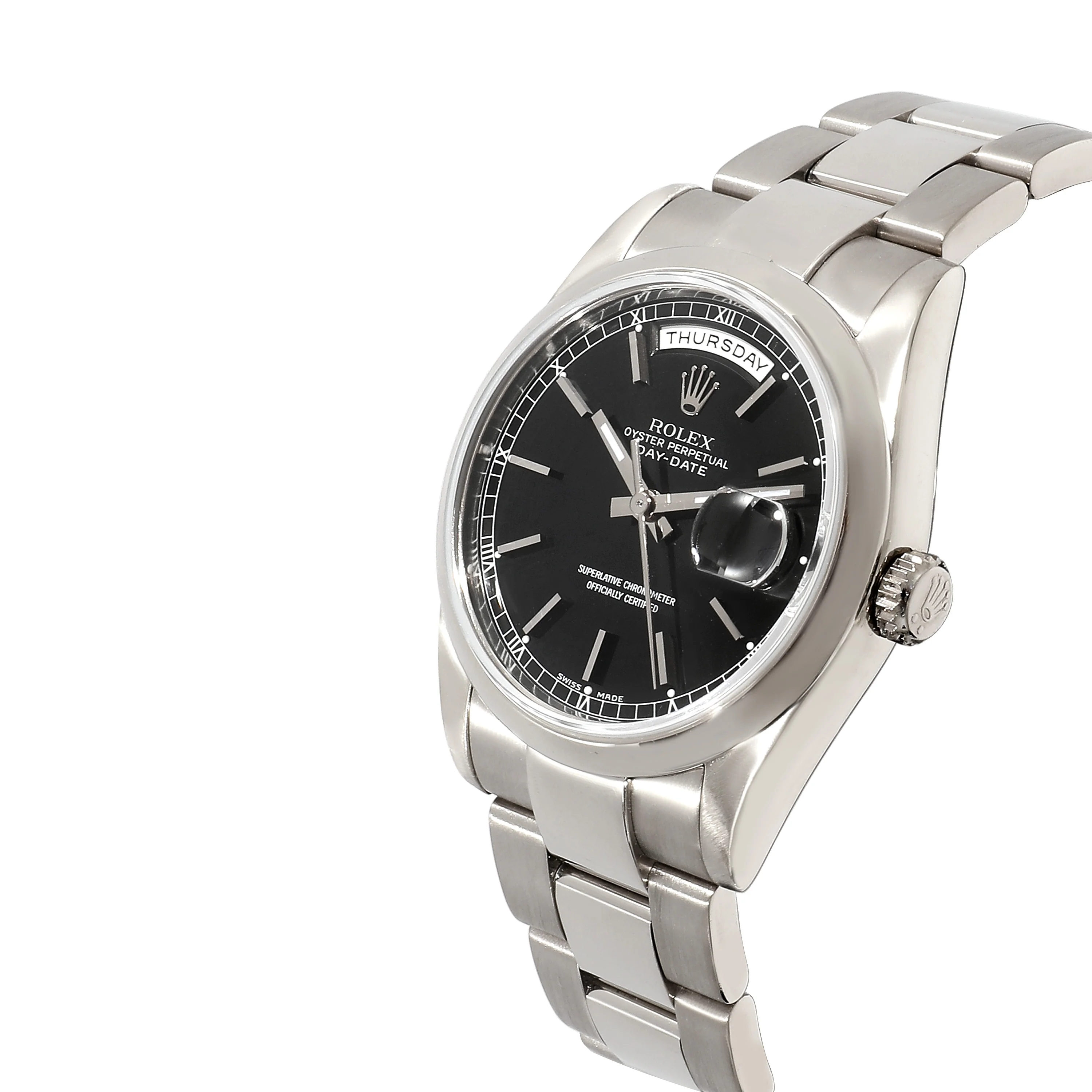 Day-Date 118209 Mens Watch in 18kt White Gold - Image 3