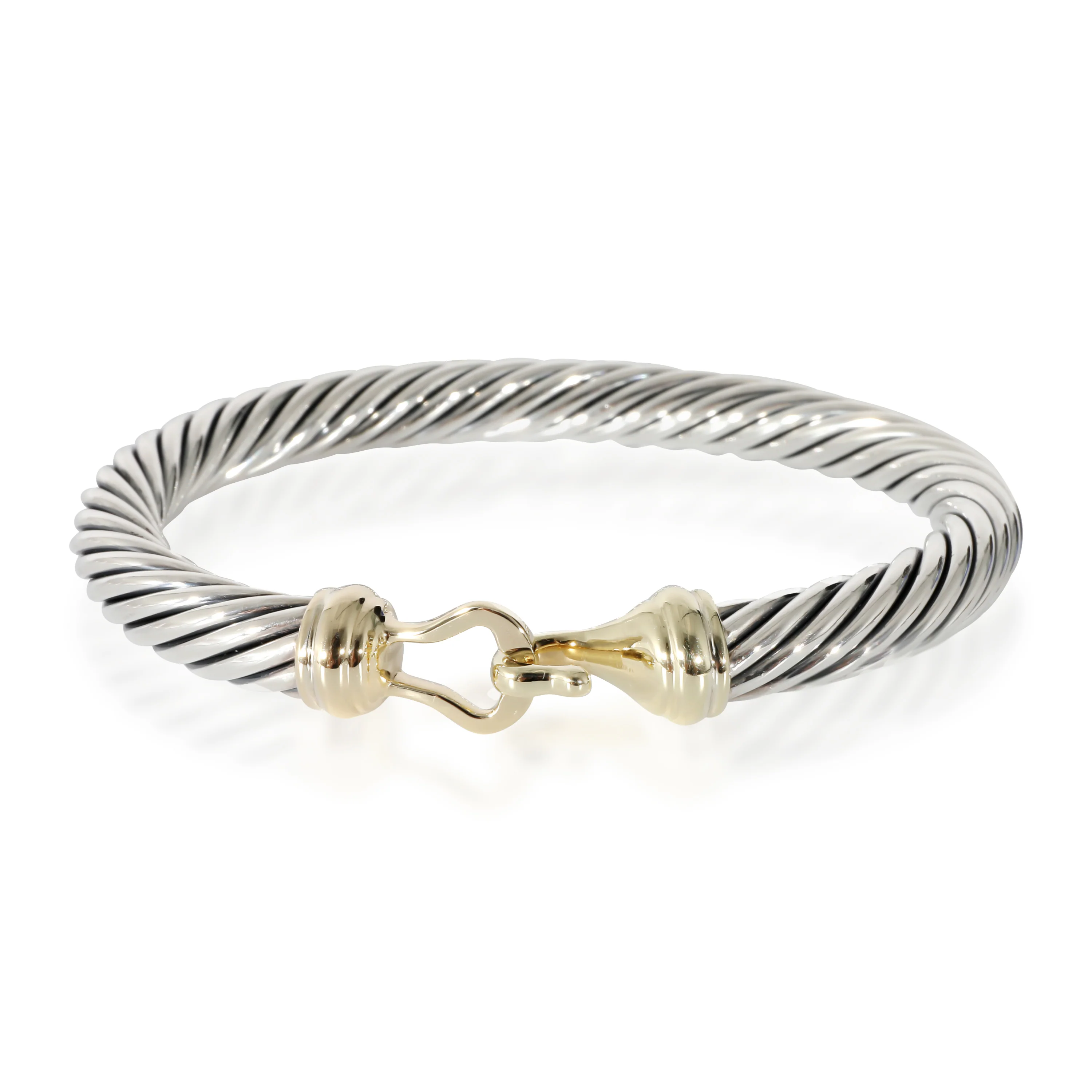 David Yurman Cable Bracelet in 14K Yellow Gold/Sterling Silver