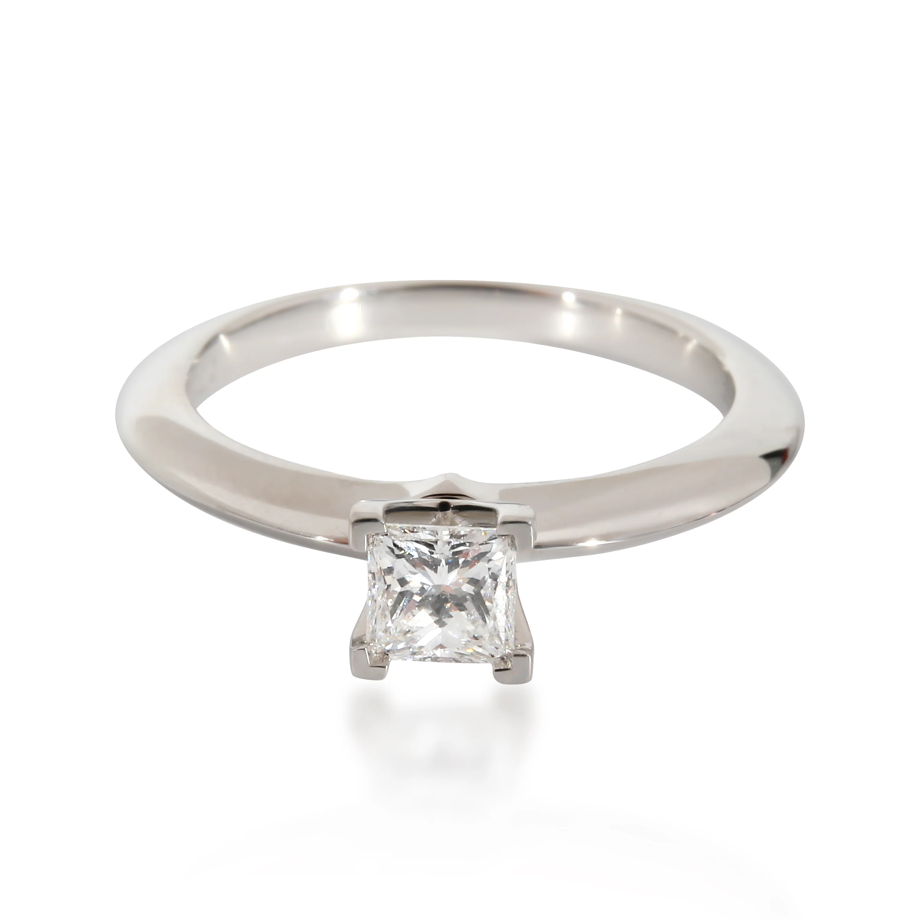Princess Cut Diamond Engagement Ring in Platinum F VVS2 0.32 CT