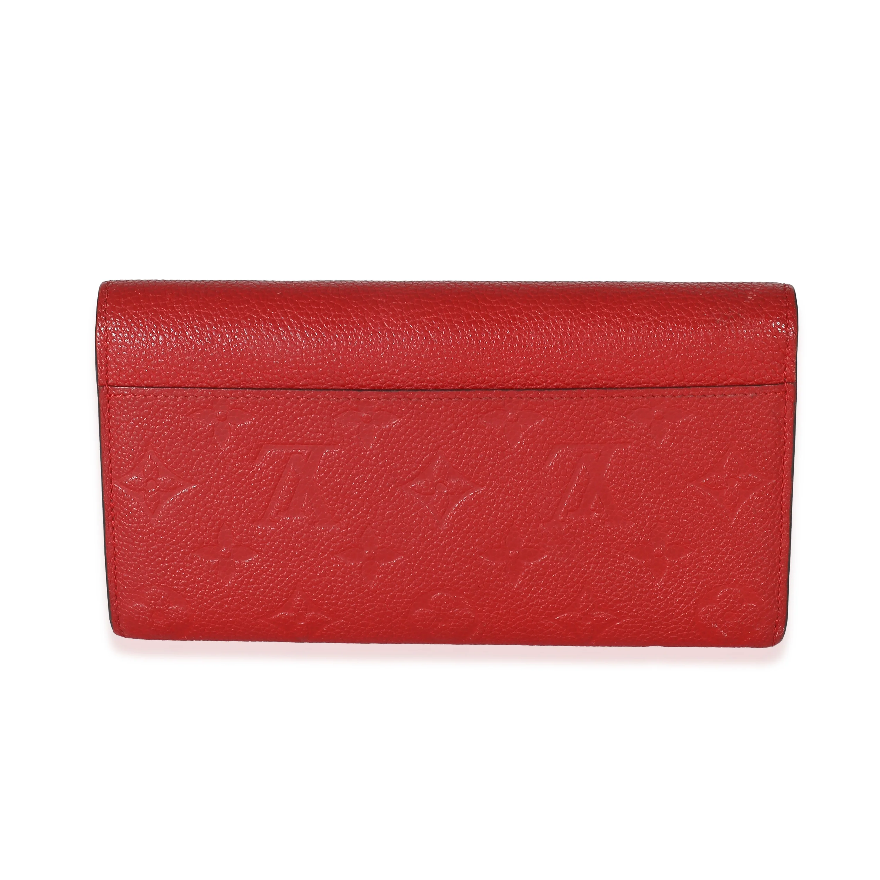 Louis Vuitton Cerise Monogram Empreinte Sarah Wallet - Image 3