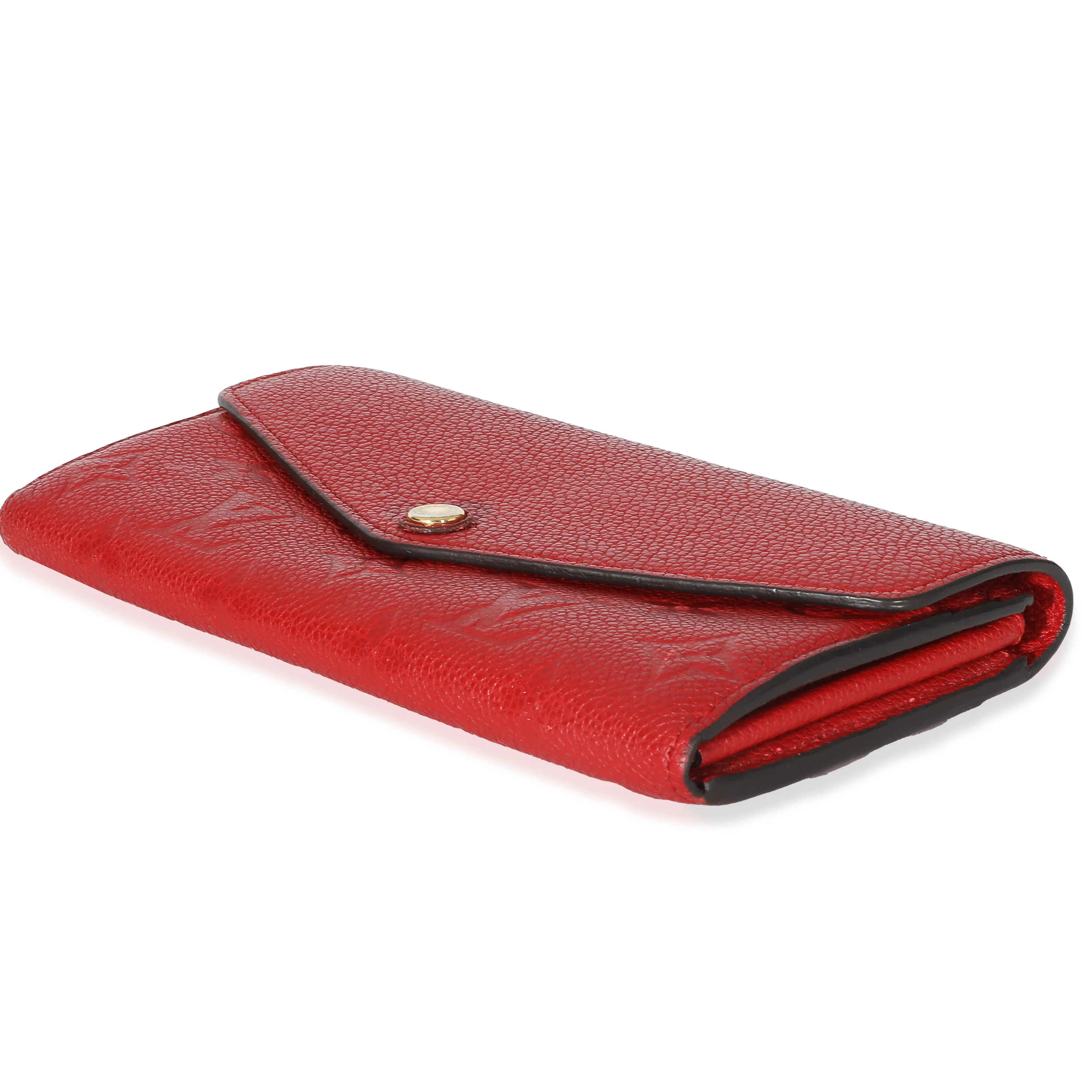 Louis Vuitton Cerise Monogram Empreinte Sarah Wallet - Image 5