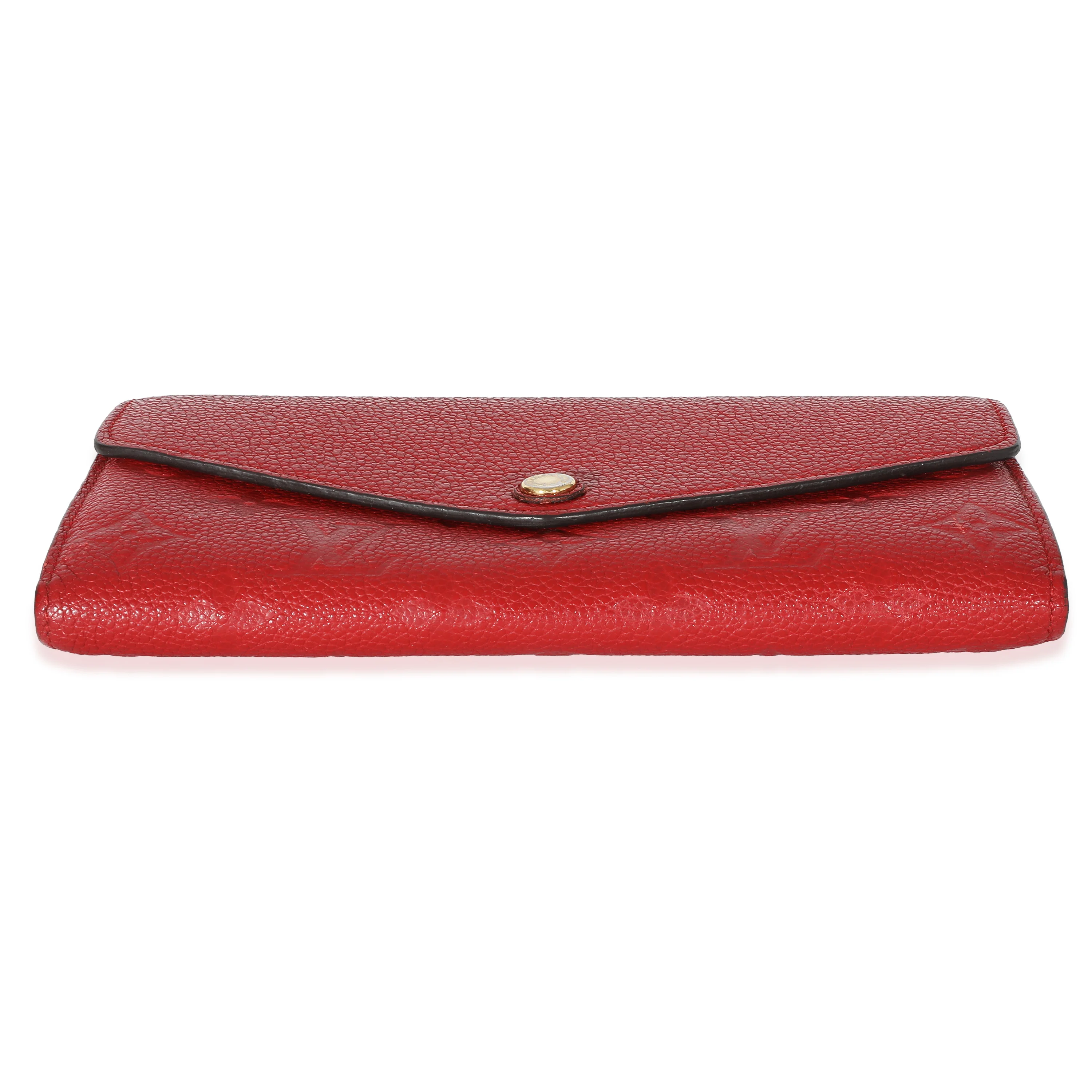 Louis Vuitton Cerise Monogram Empreinte Sarah Wallet - Image 6