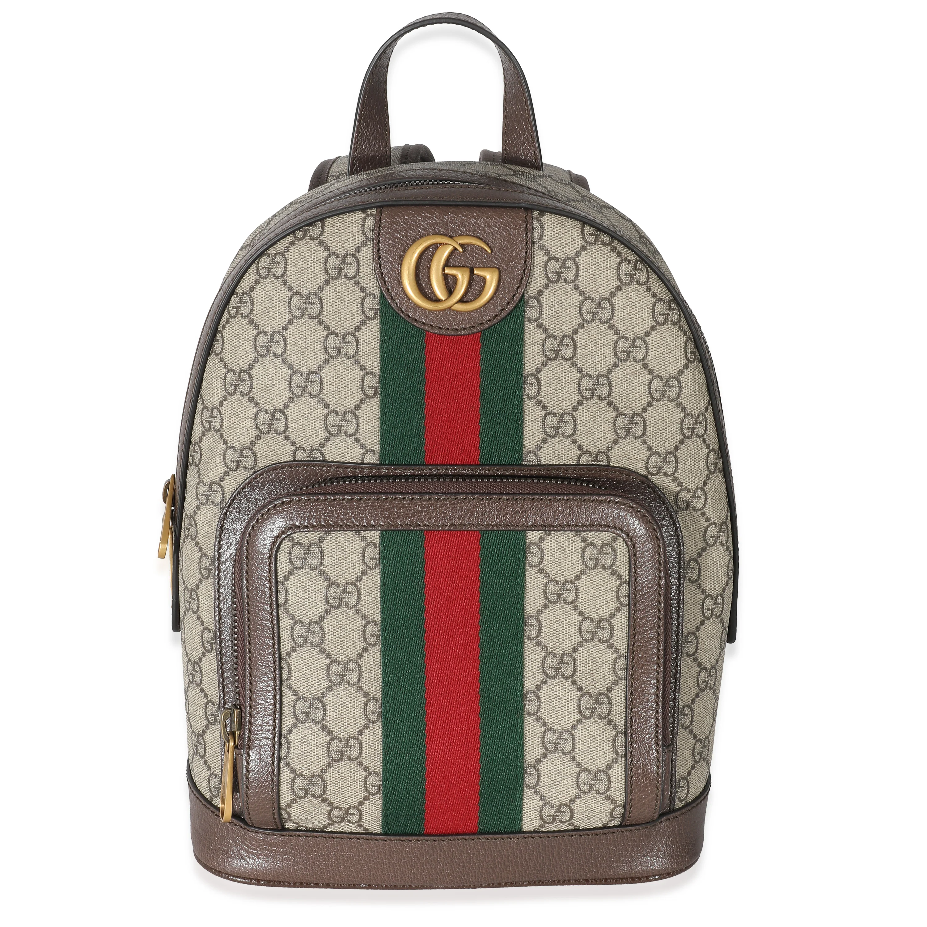 Gucci Beige GG Supreme Small Ophidia Backpack