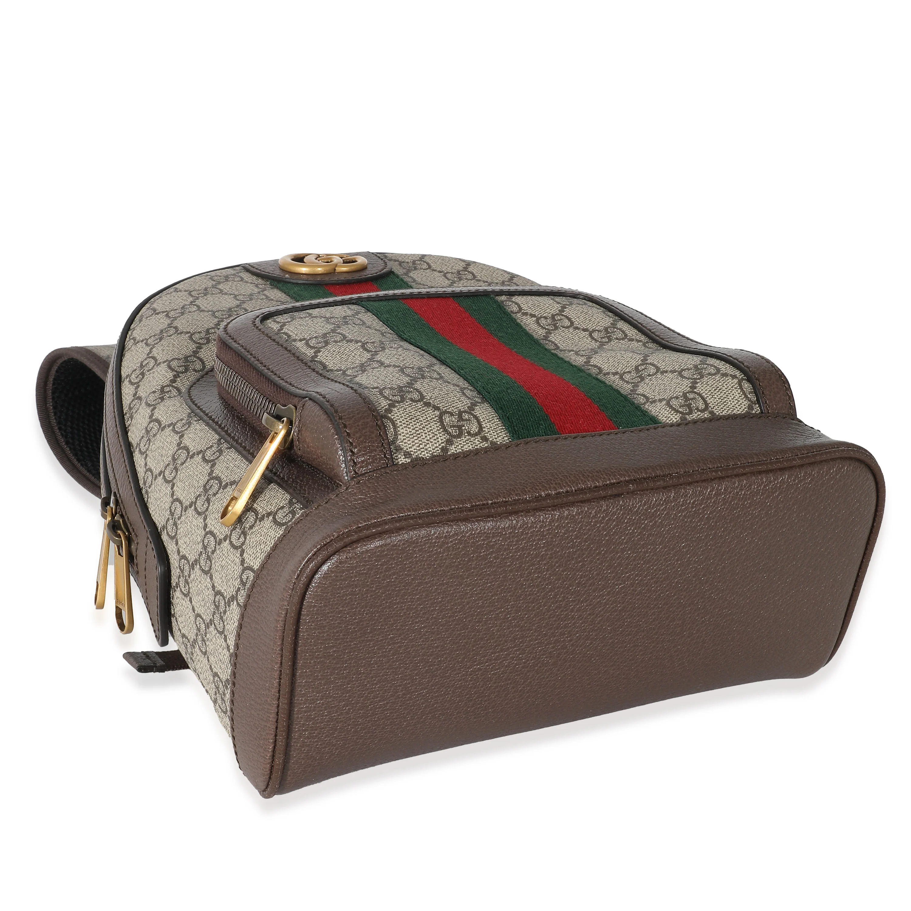 Gucci Beige GG Supreme Small Ophidia Backpack - Image 4