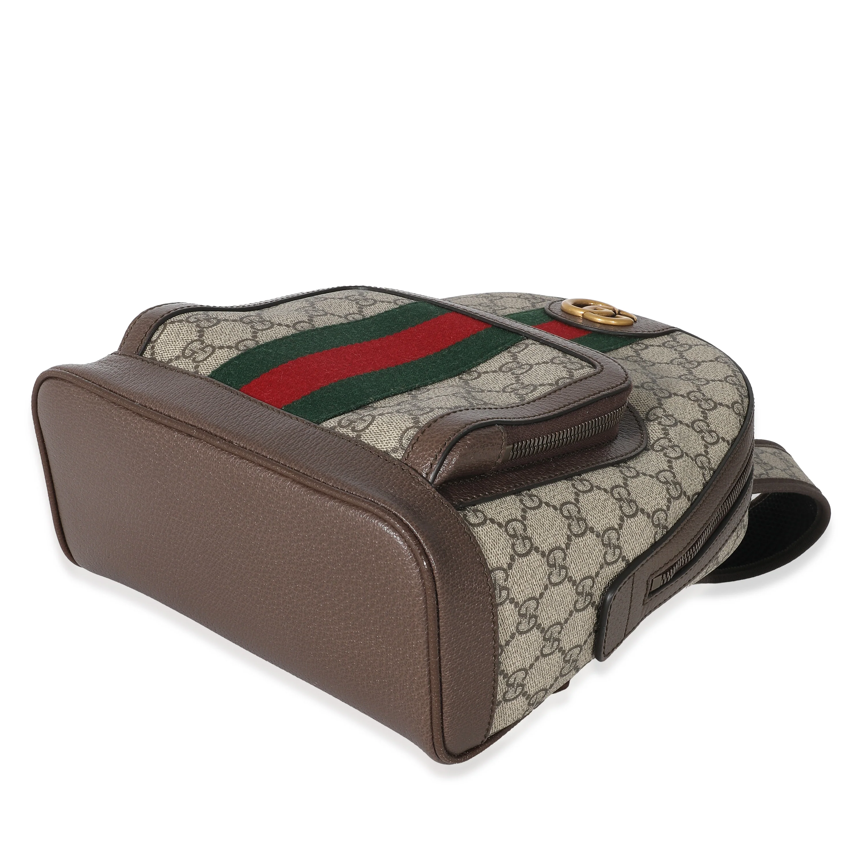 Gucci Beige GG Supreme Small Ophidia Backpack - Image 5