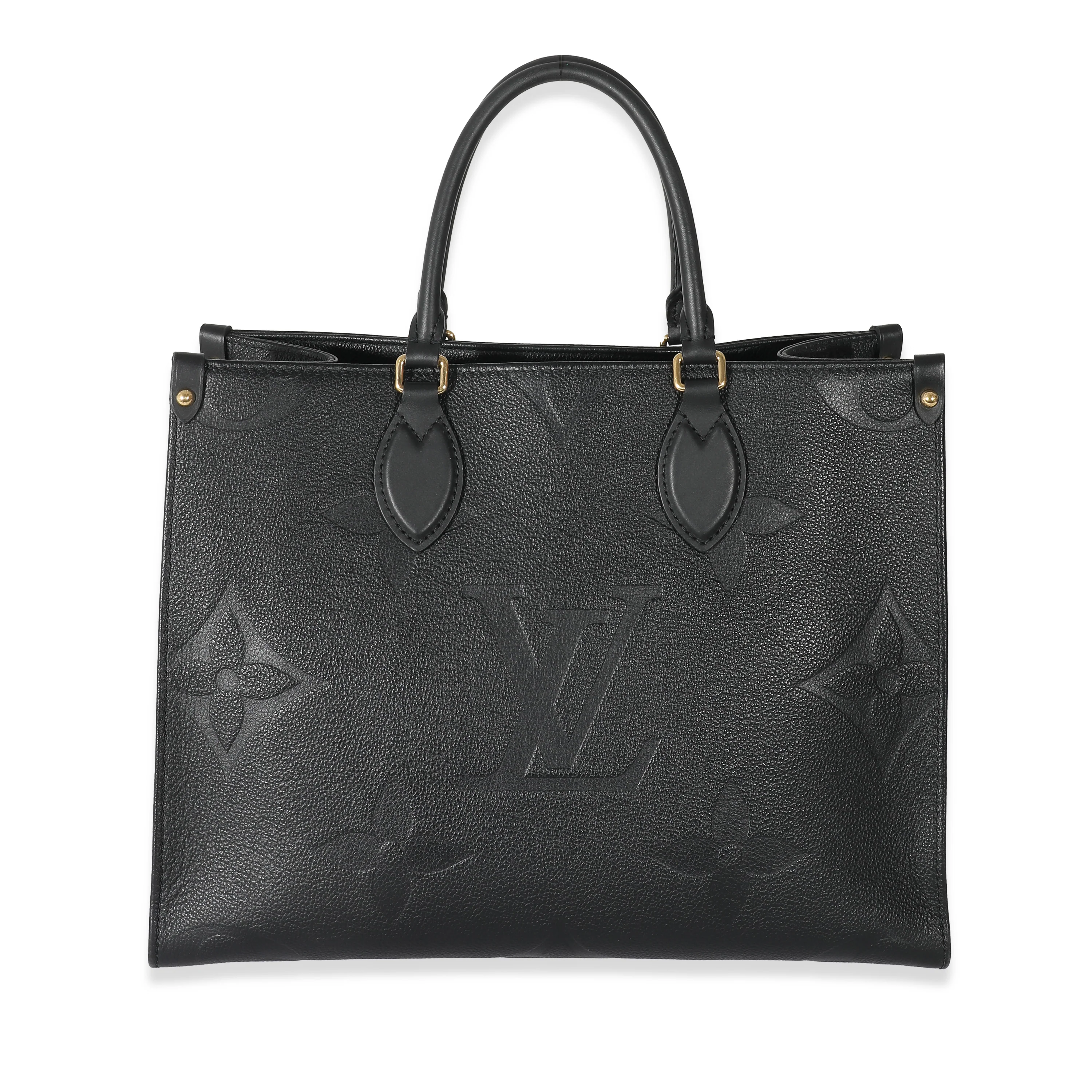 Louis Vuitton Black Monogram Empreinte Giant Onthego MM  - Image 3