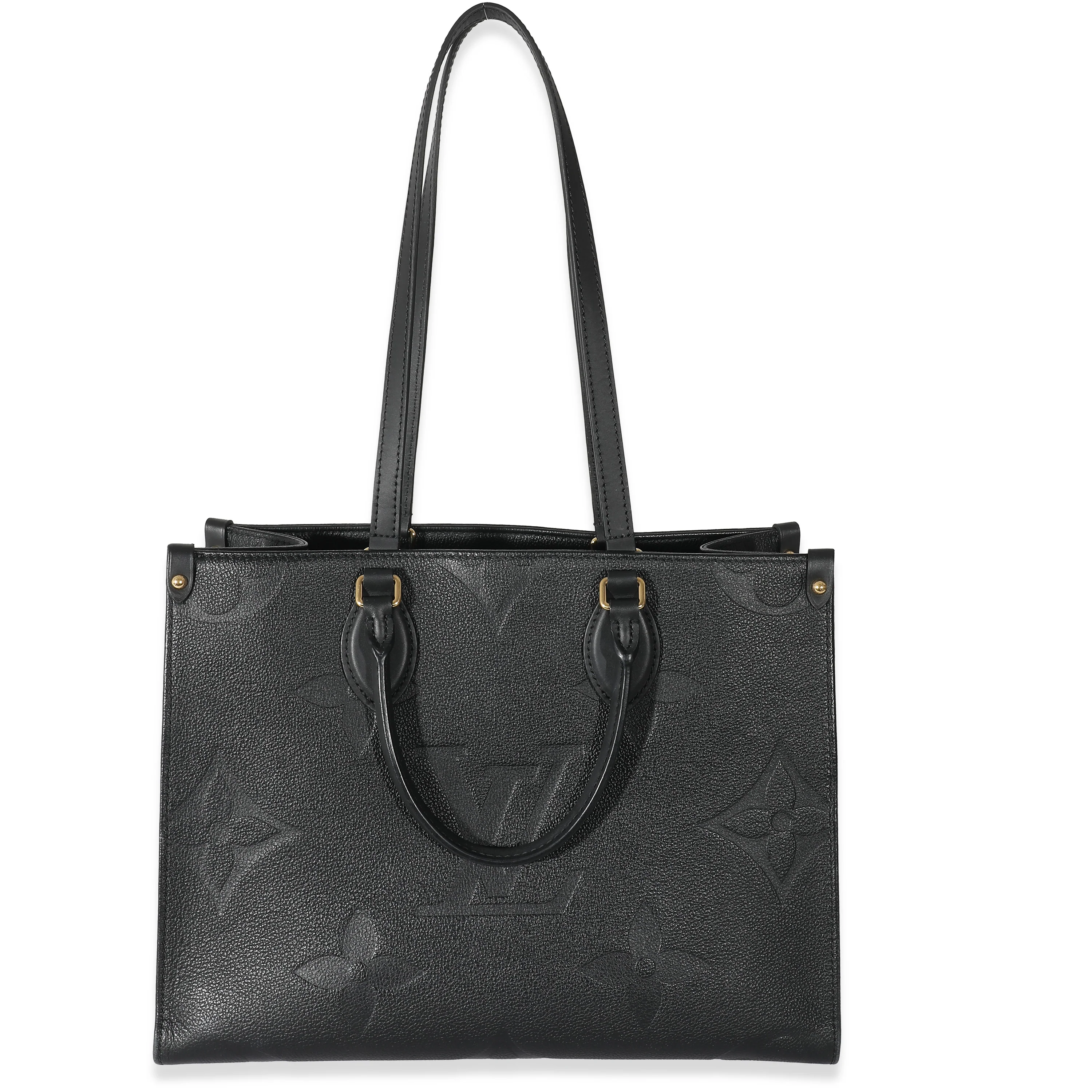 Louis Vuitton Black Monogram Empreinte Giant Onthego MM  - Image 6
