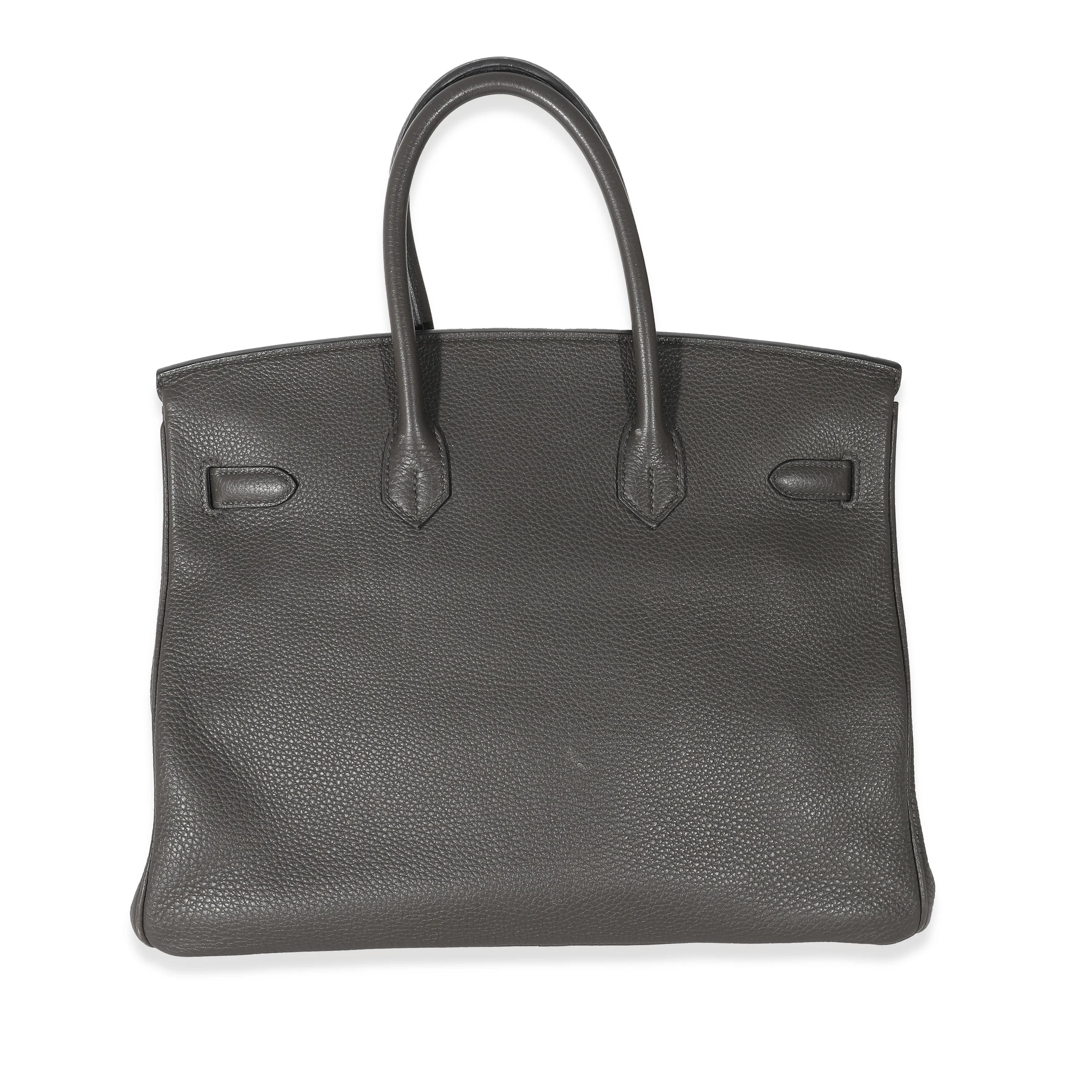 Hermes Etain Clemence Birkin 35 PHW - Image 3