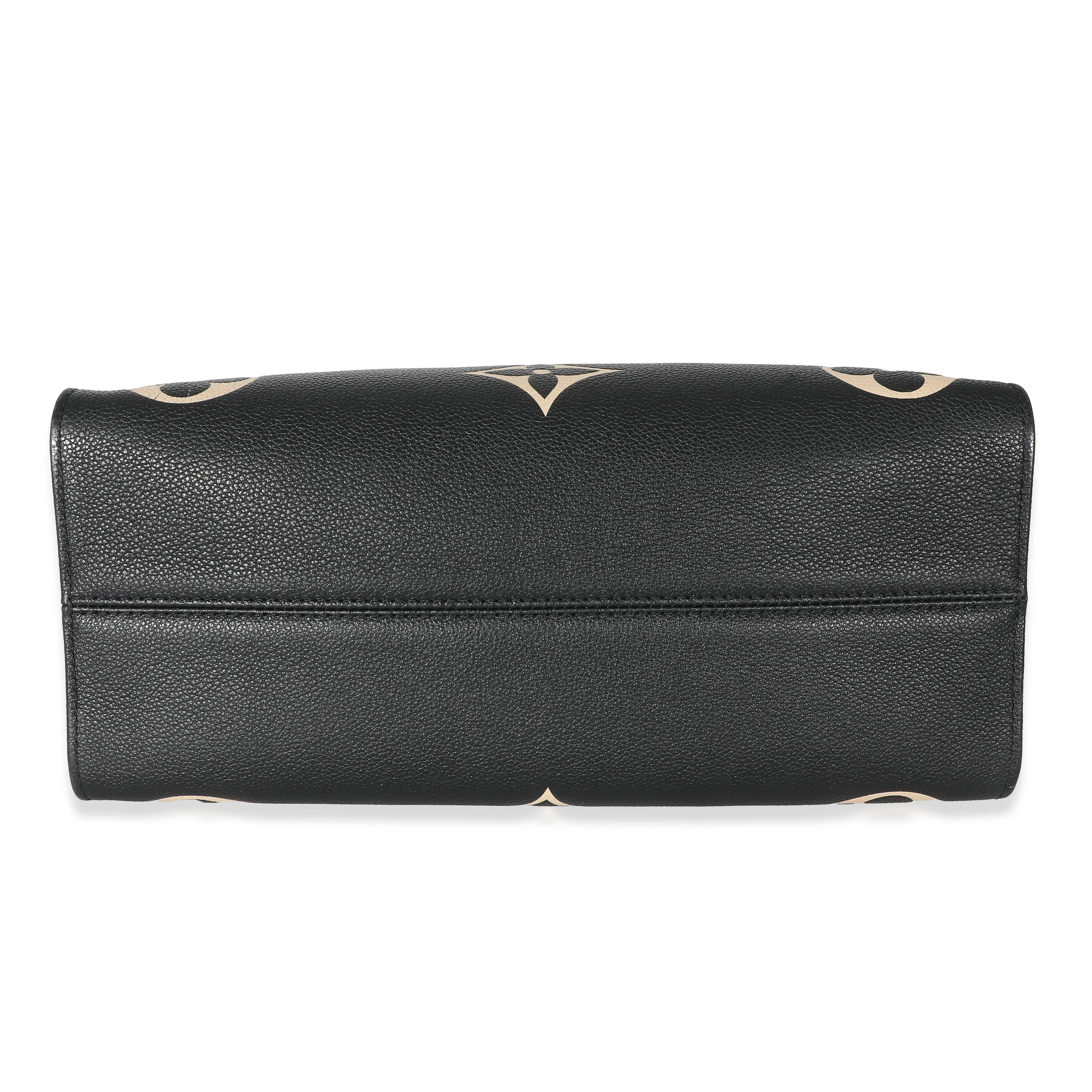 Black Beige Monogram Giant Empreinte Onthego MM - Image 5