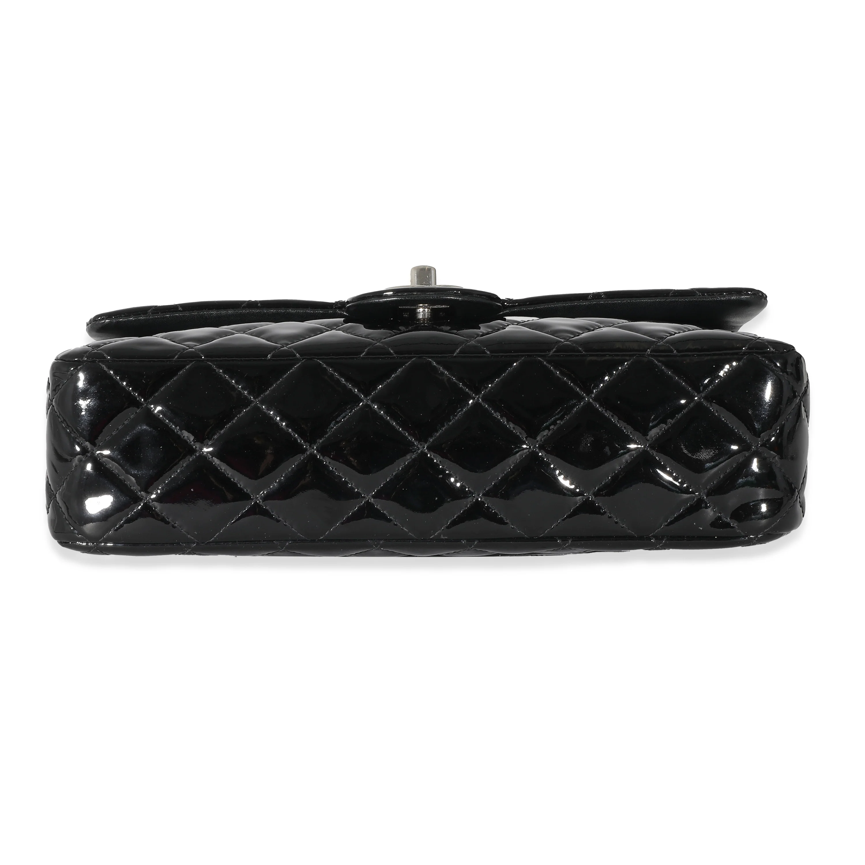 Chanel Black Patent Medium Classic Double Flap Bag - Image 5