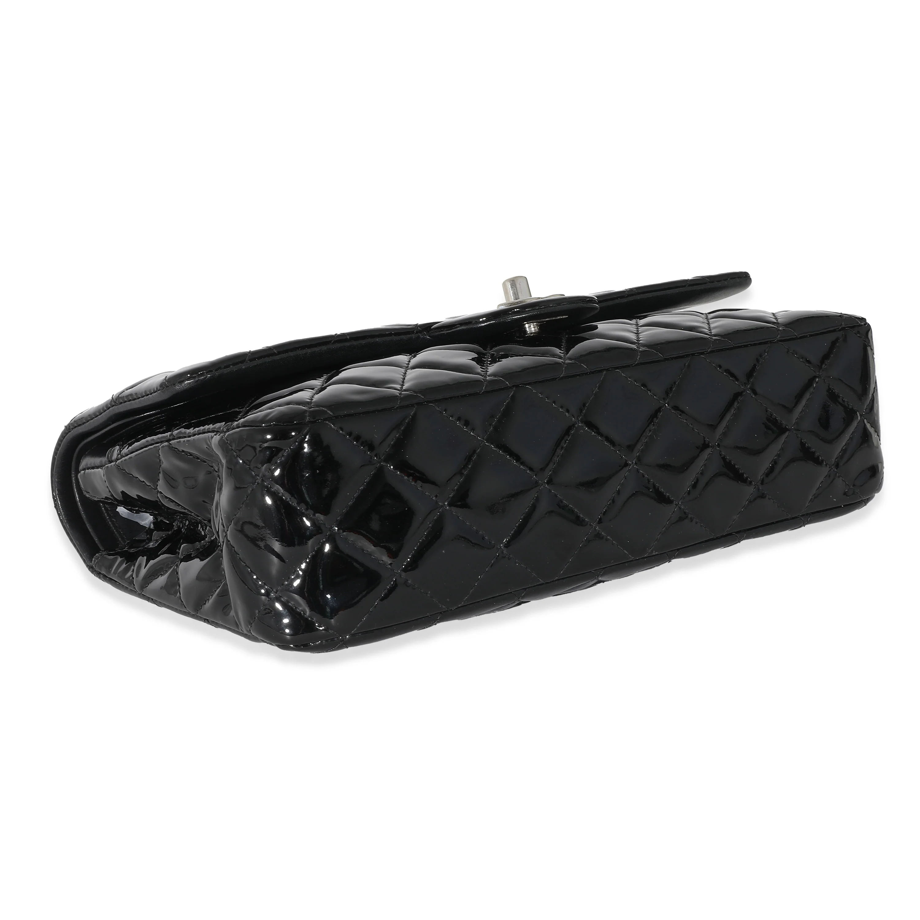 Chanel Black Patent Medium Classic Double Flap Bag - Image 6