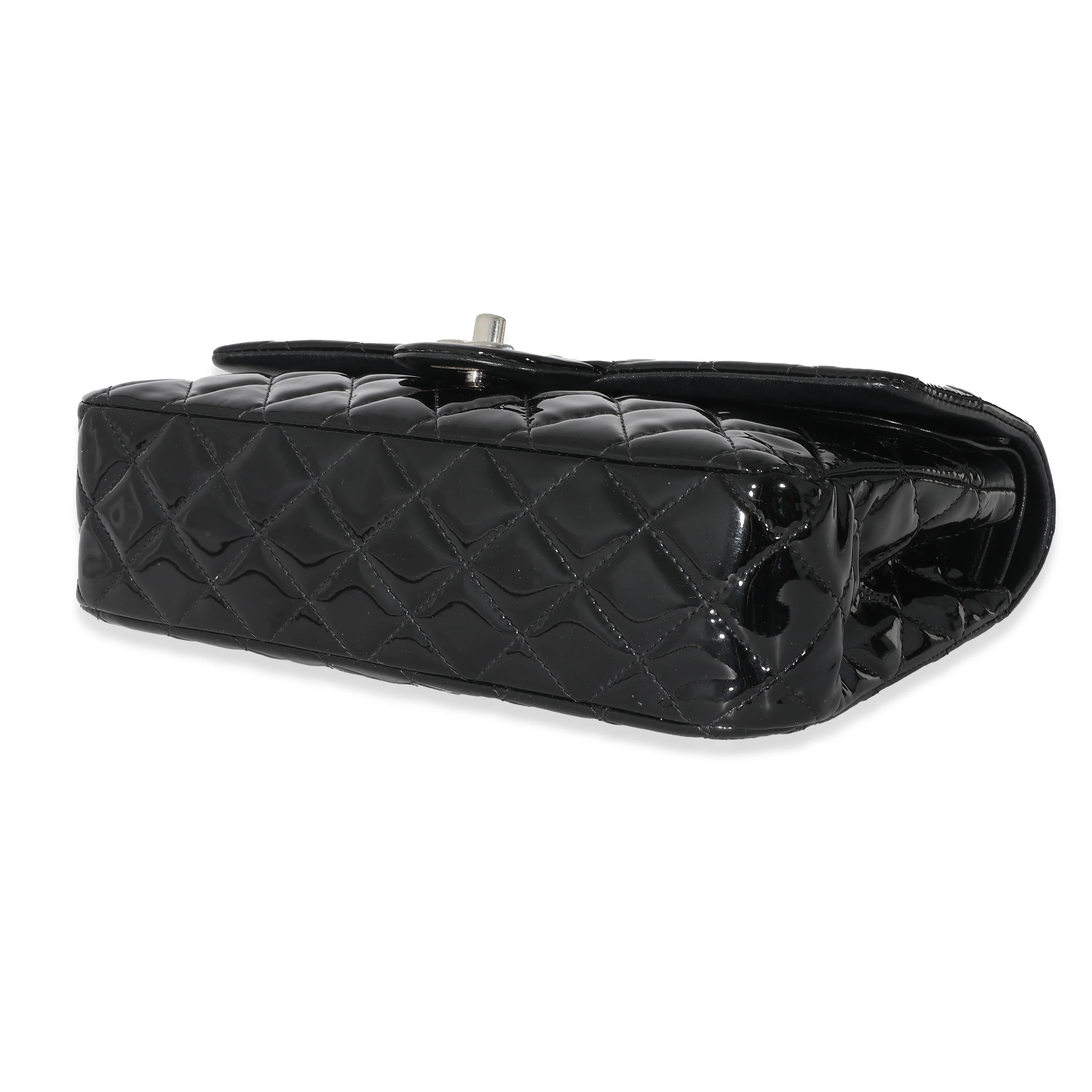 Chanel Black Patent Medium Classic Double Flap Bag - Image 7