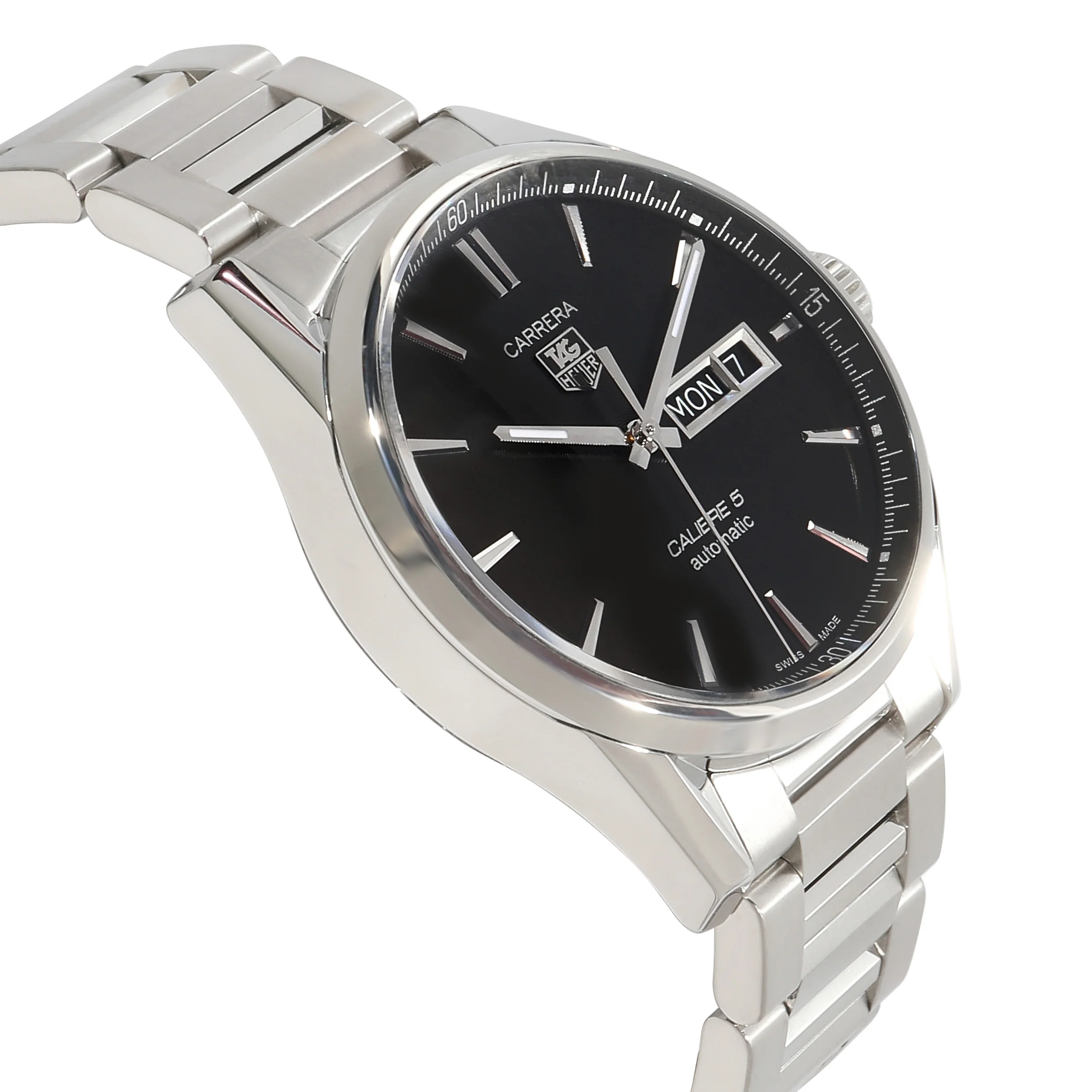 Tag Heuer Carrera Calibre 5 WAR201A.BA0723 Mens Watch in  Stainless Steel - Image 2