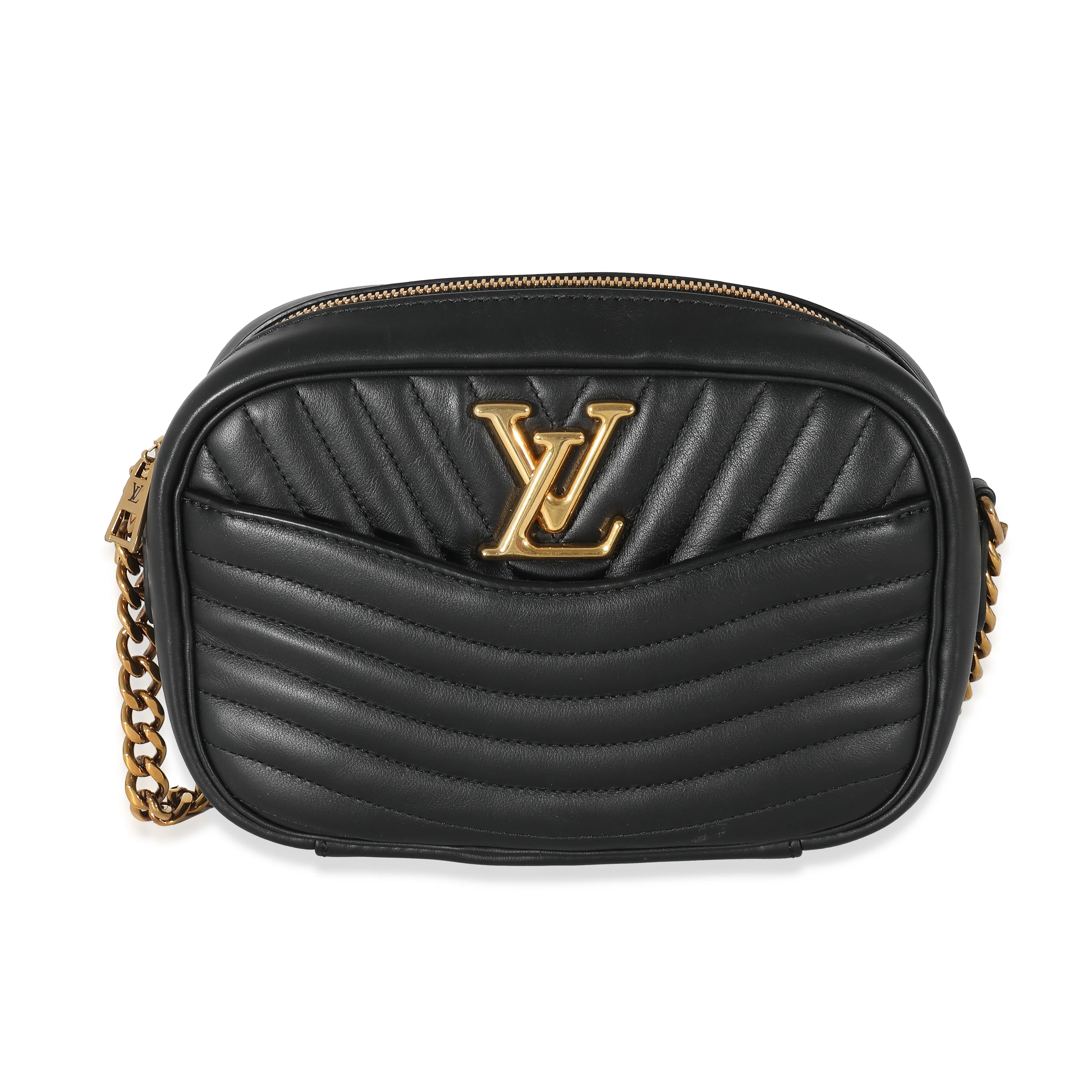 Louis Vuitton Black Calfskin New Wave Camera Bag