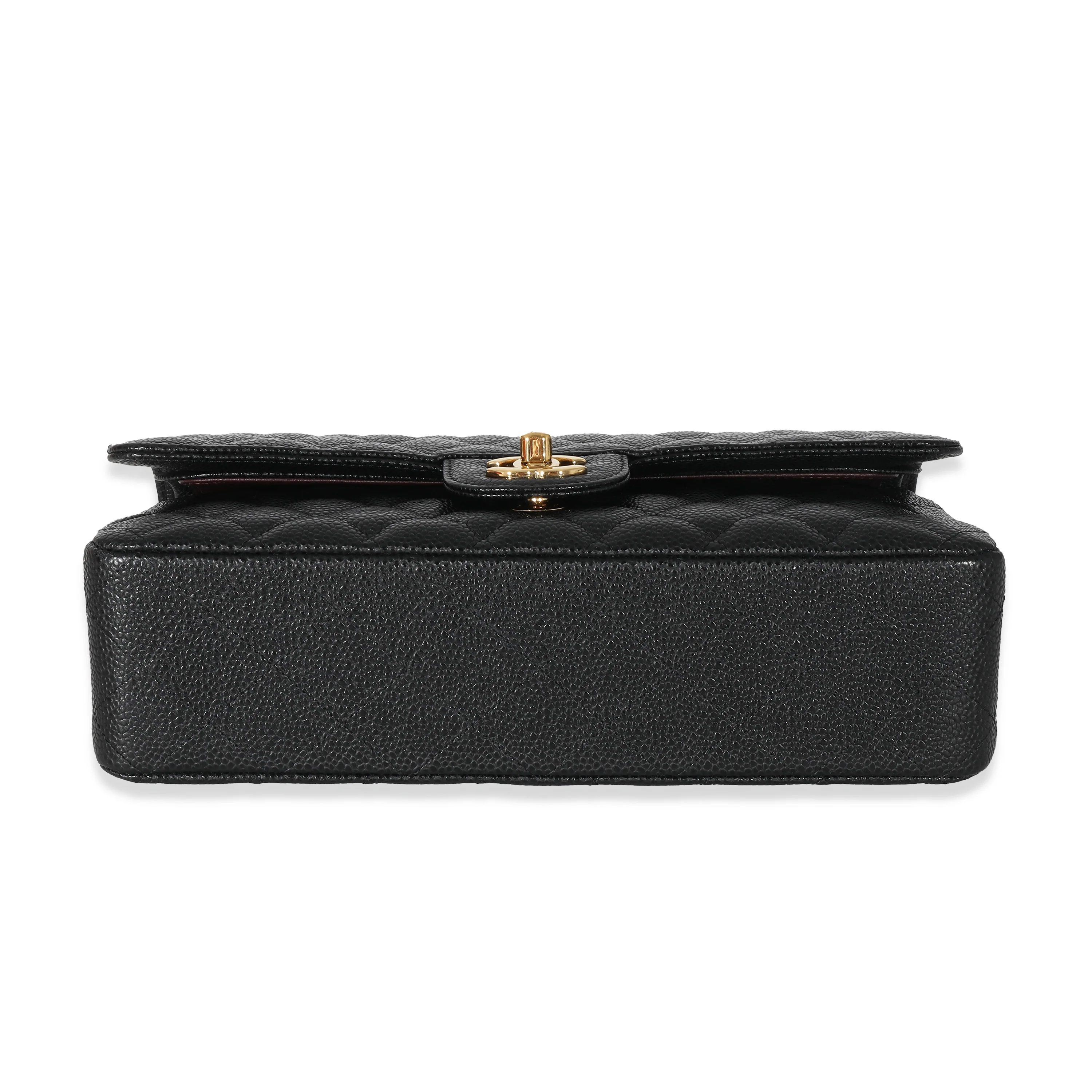 Chanel Black Caviar Medium Classic Double Flap Bag - Image 5