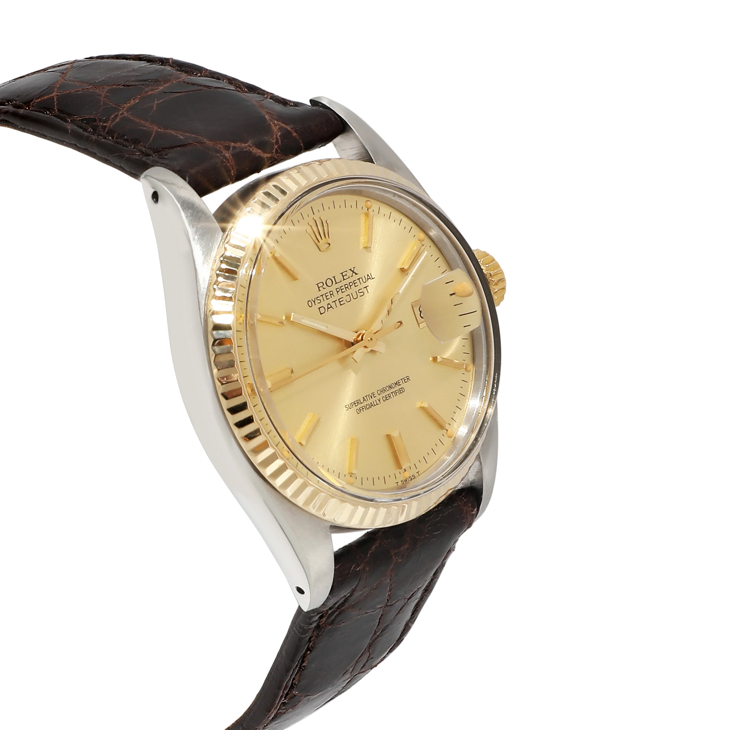 Rolex Datejust 16013 Mens Watch in 18kt Stainless Steel/Yellow Gold - Image 2