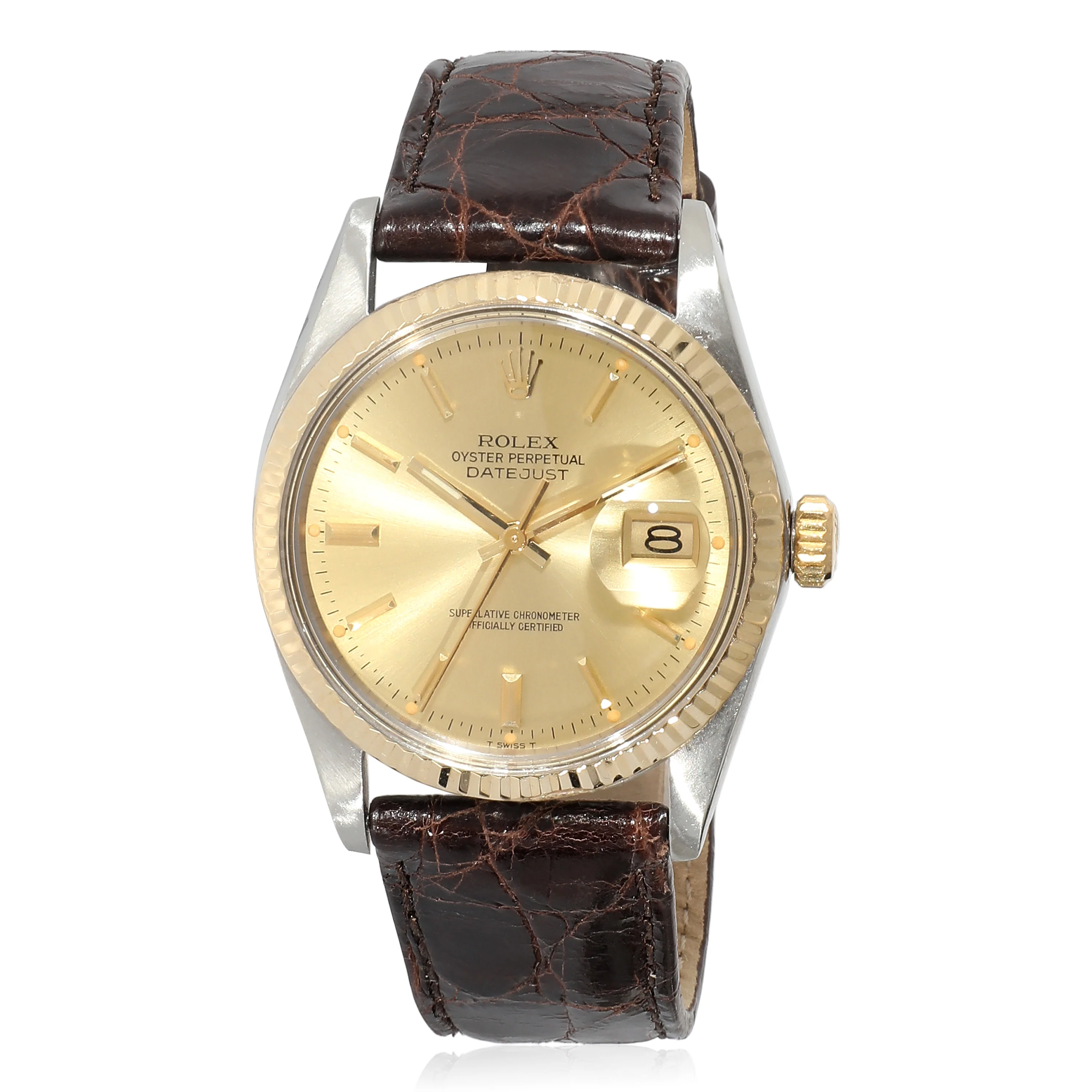 Rolex Datejust 16013 Mens Watch in 18kt Stainless Steel/Yellow Gold - Image 5