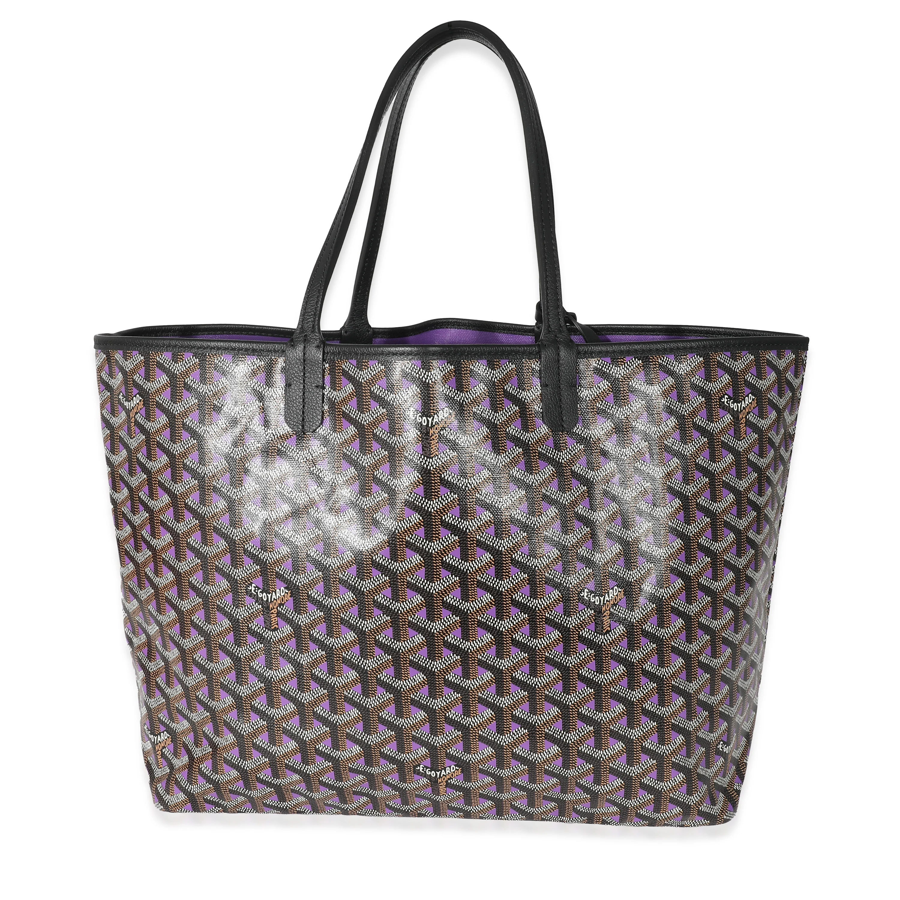 Goyard Black Violet Goyardine Saint Louis Claire Voie PM - Image 4