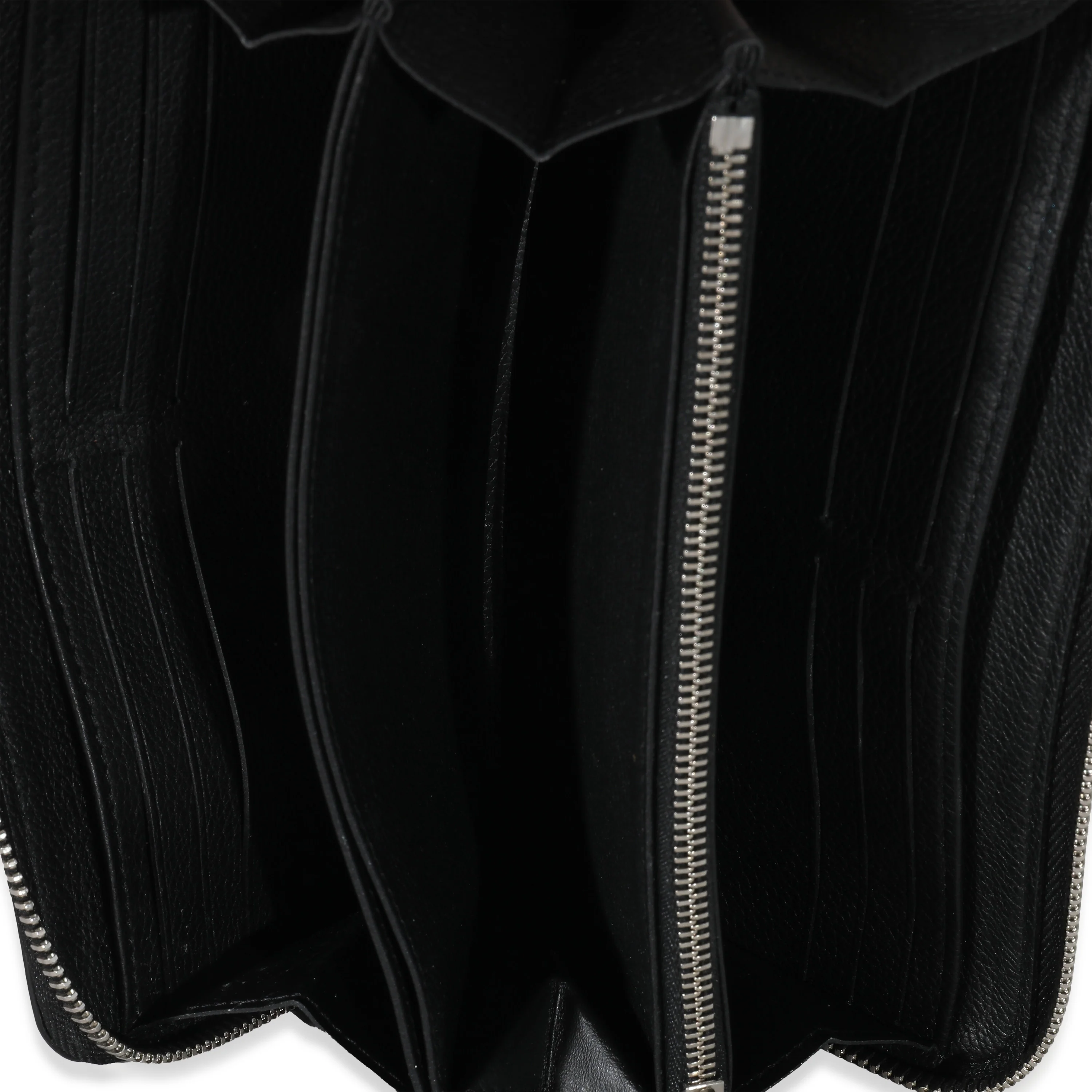Louis Vuitton Black Supple Calf Leather Lockme Zippy Wallet - Image 4