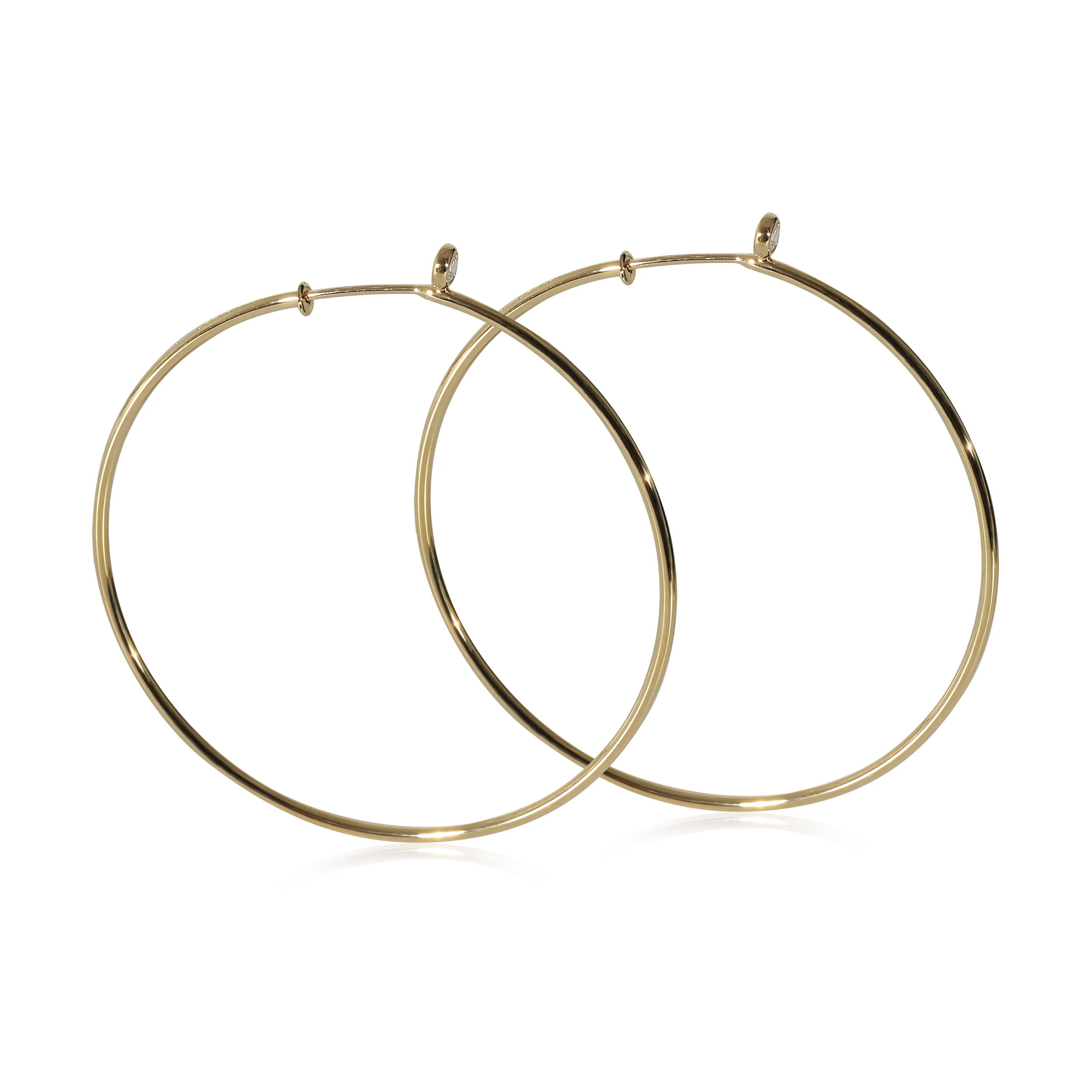Tiffany & Co. Elsa Peretti Earrings in 18K Yellow Gold 0.1 CTW - Image 2