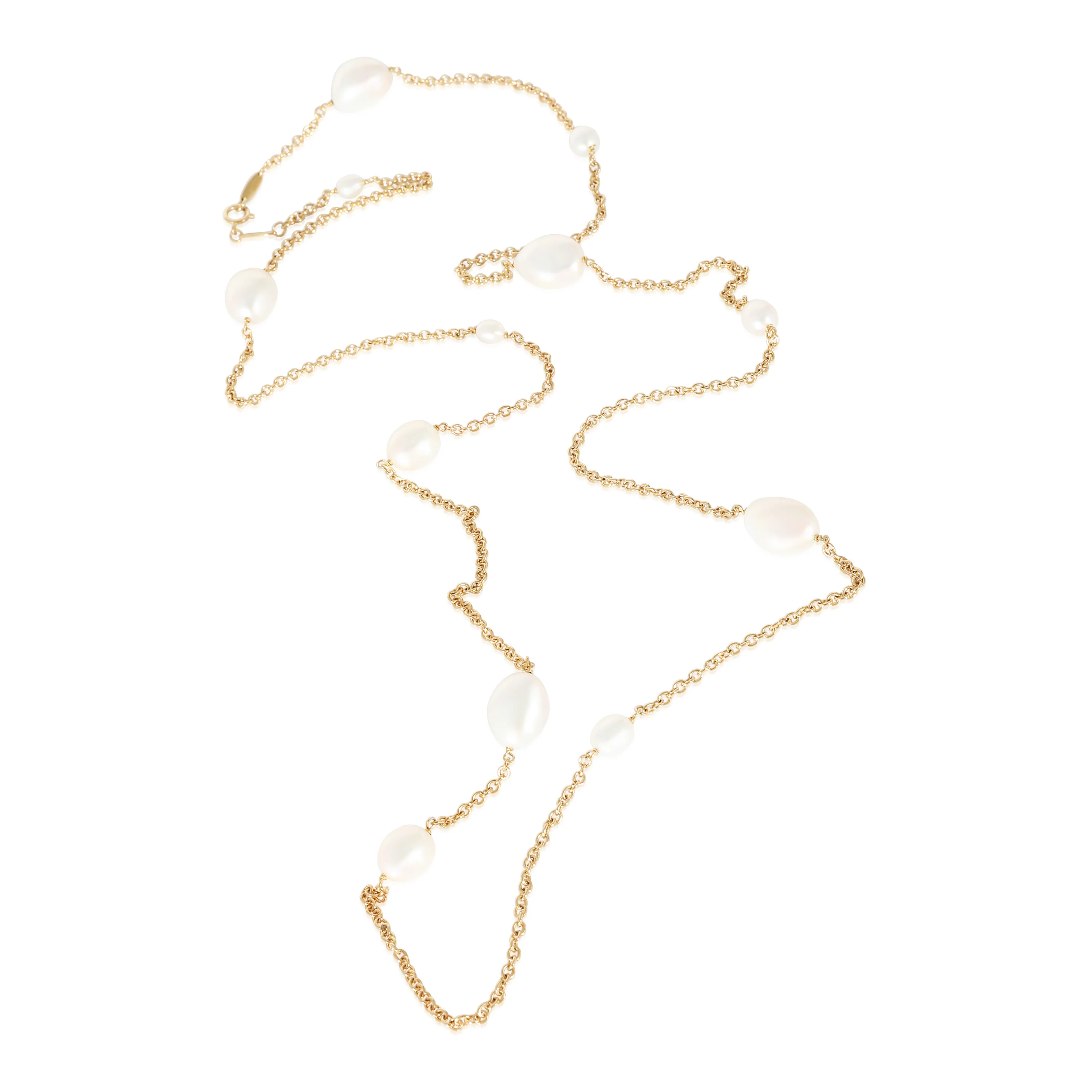 Tiffany & Co. Elsa Peretti Pearls by the Yard Sprinkle Necklace, 18K Yellow Gold - Image 2