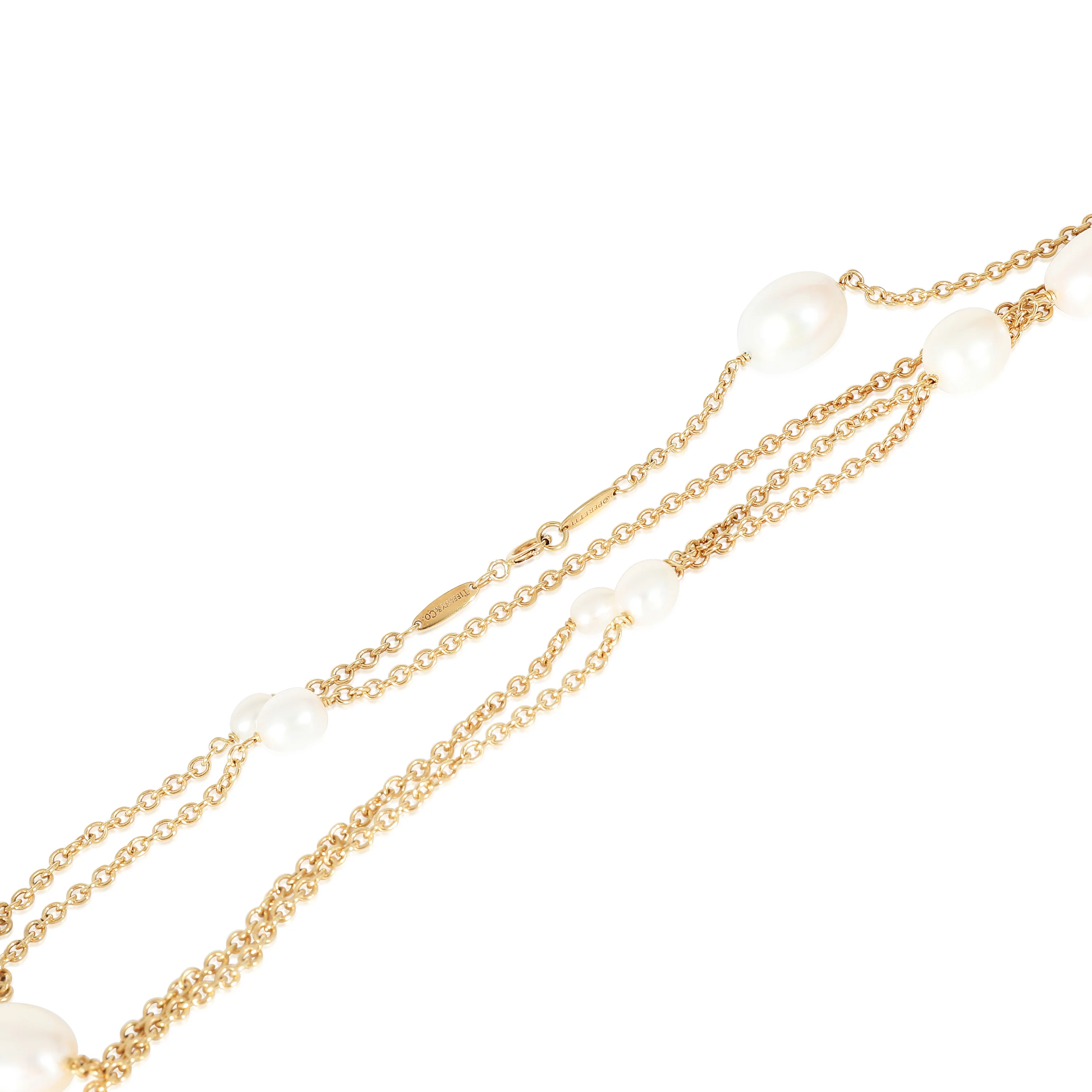 Tiffany & Co. Elsa Peretti Pearls by the Yard Sprinkle Necklace, 18K Yellow Gold - Image 3