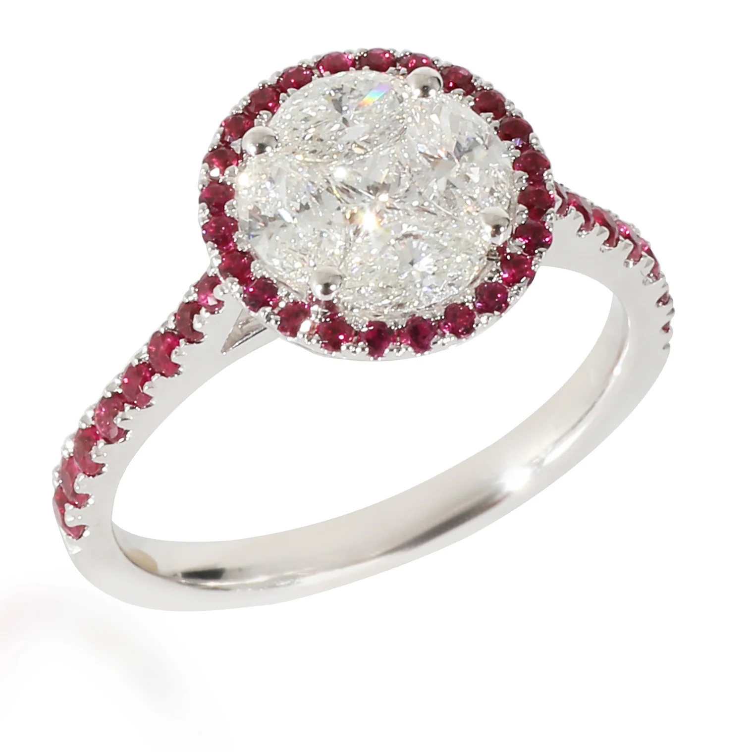 myGemma Diamond Ring in 18 Karat White Gold F-G VS 0.75 CTW - Image 4