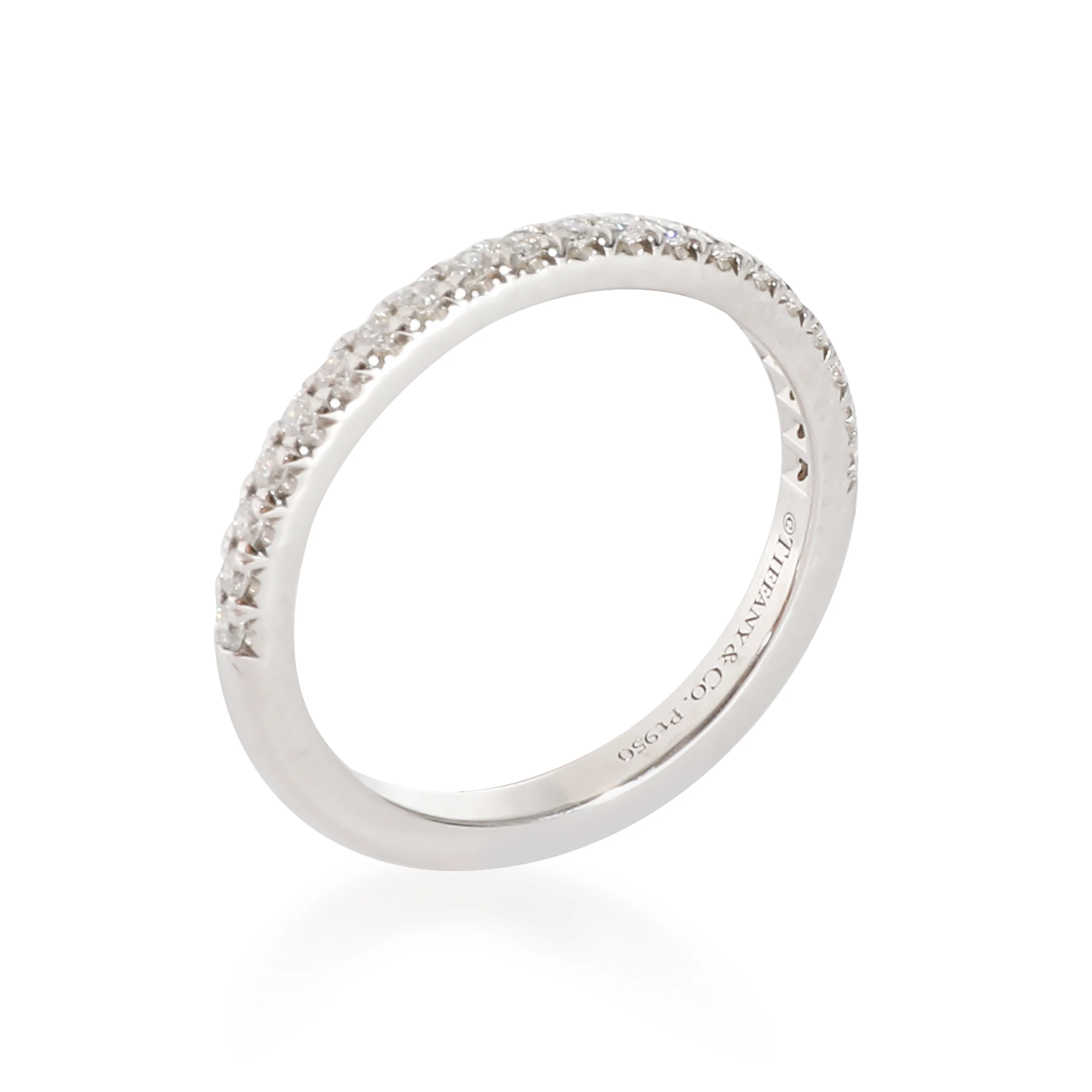 Tiffany & Co. Soleste Half Eternity Band in Platinum 0.17 CTW - Image 4