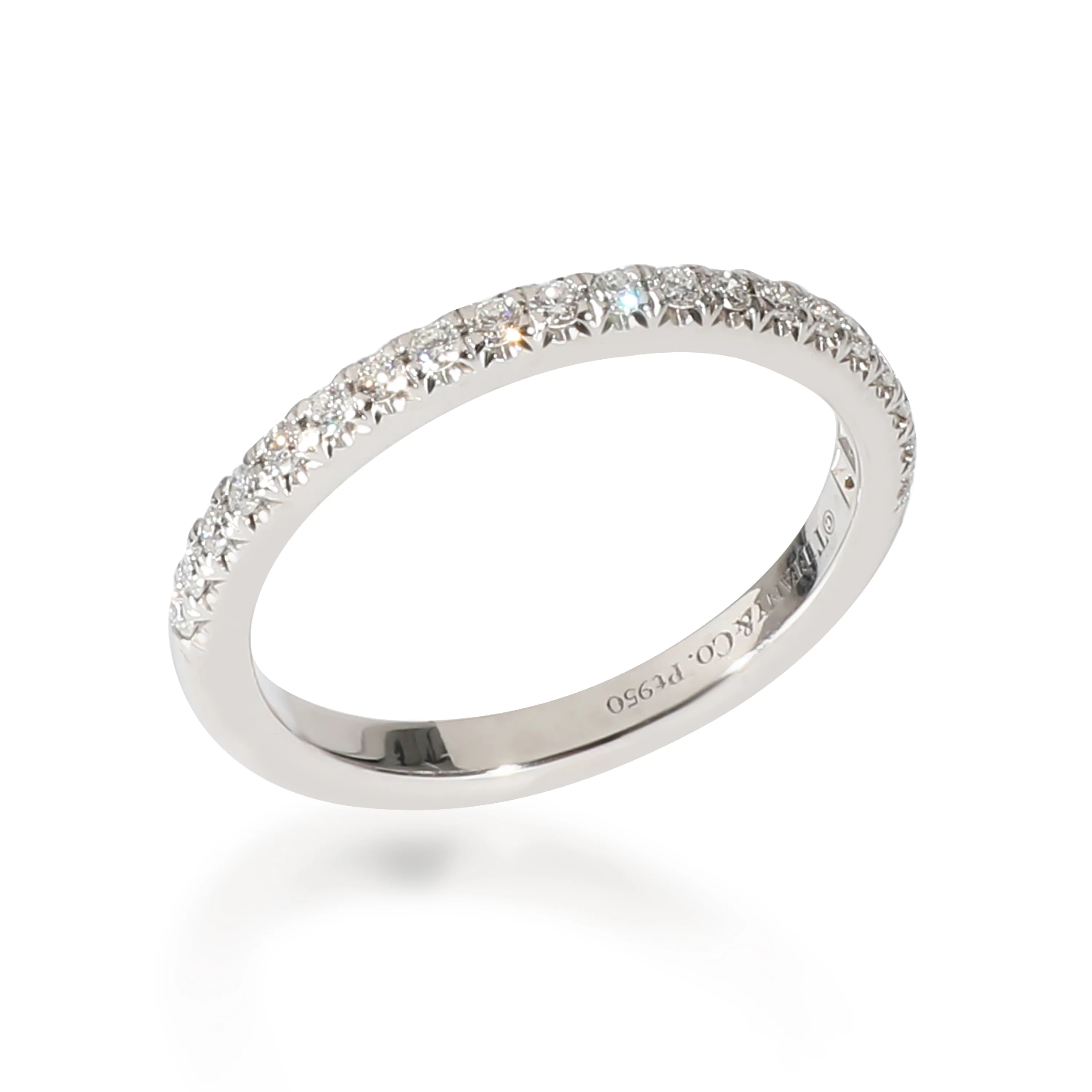 Tiffany & Co. Soleste Half Eternity Band in Platinum 0.17 CTW - Image 5
