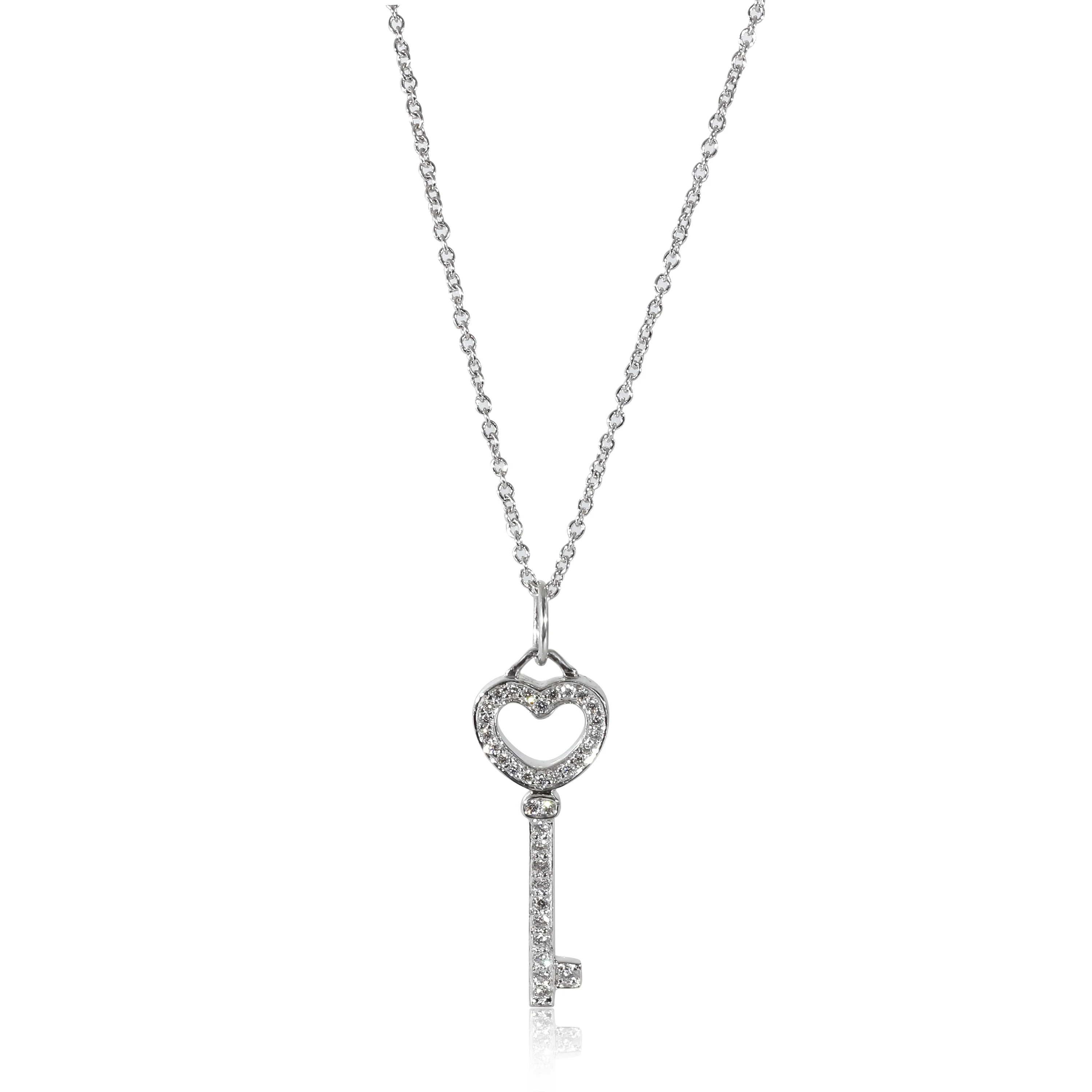 Tiffany & Co. Tiffany Keys Fashion Pendant in Platinum 0.12 CTW