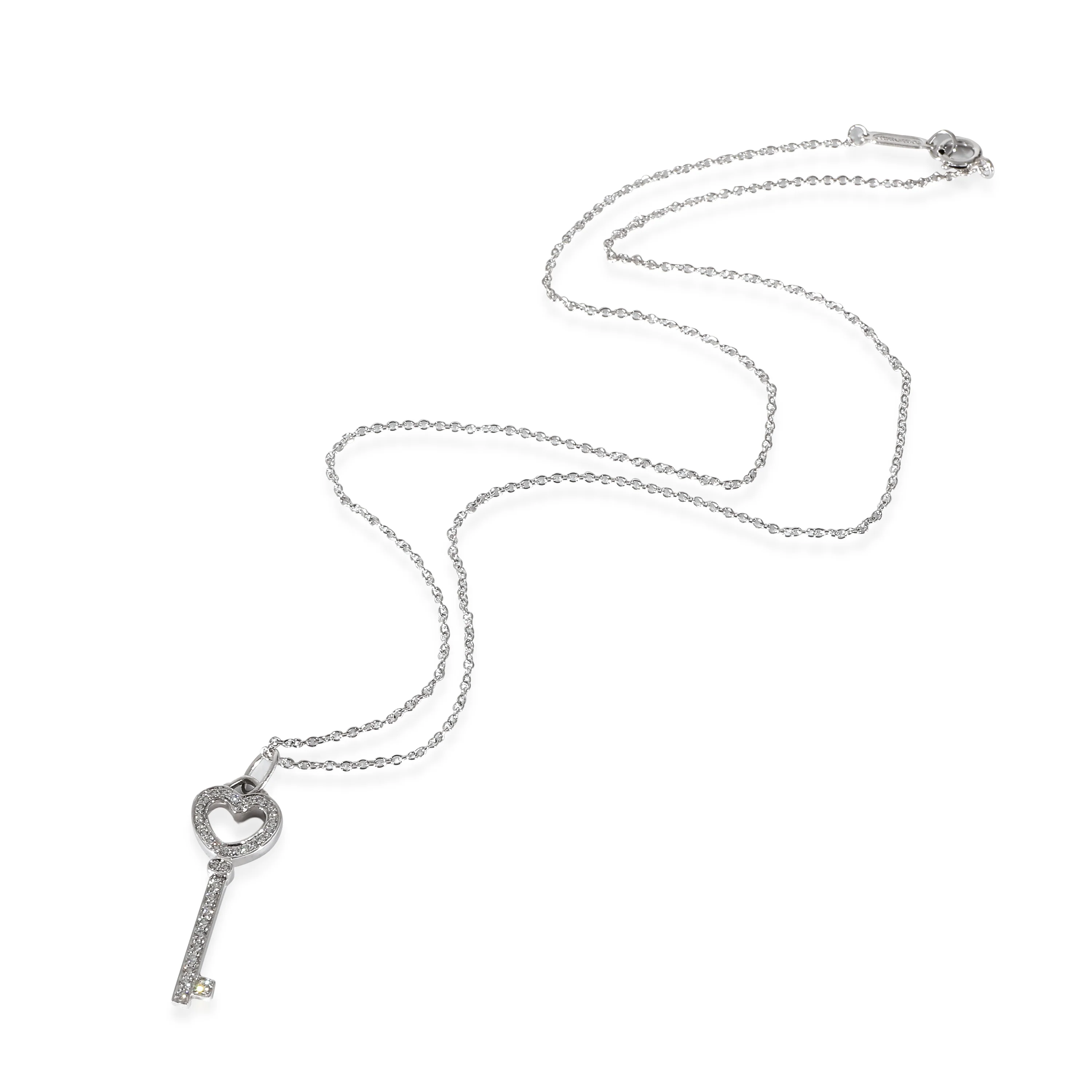 Tiffany & Co. Tiffany Keys Fashion Pendant in Platinum 0.12 CTW - Image 2