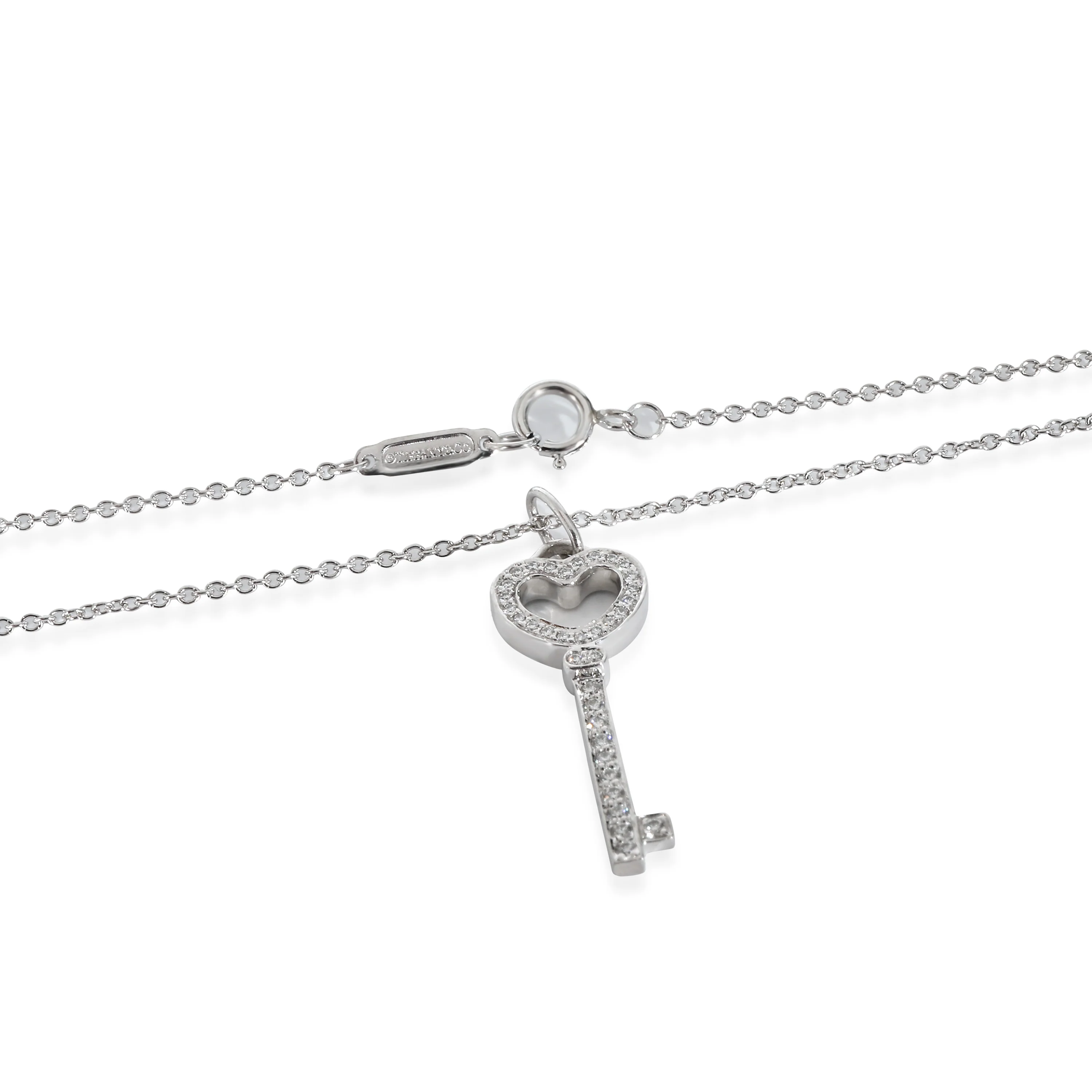 Tiffany & Co. Tiffany Keys Fashion Pendant in Platinum 0.12 CTW - Image 3
