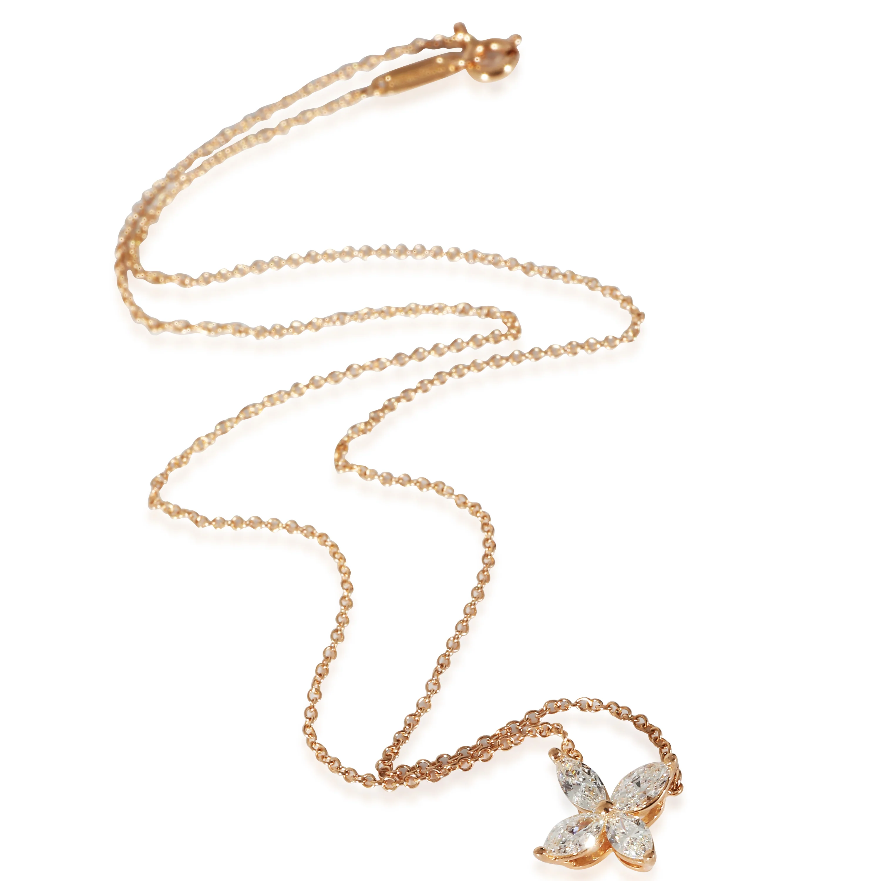 Victoria Diamond Pendant in 18K Rose Gold 0.46 CTW - Image 2