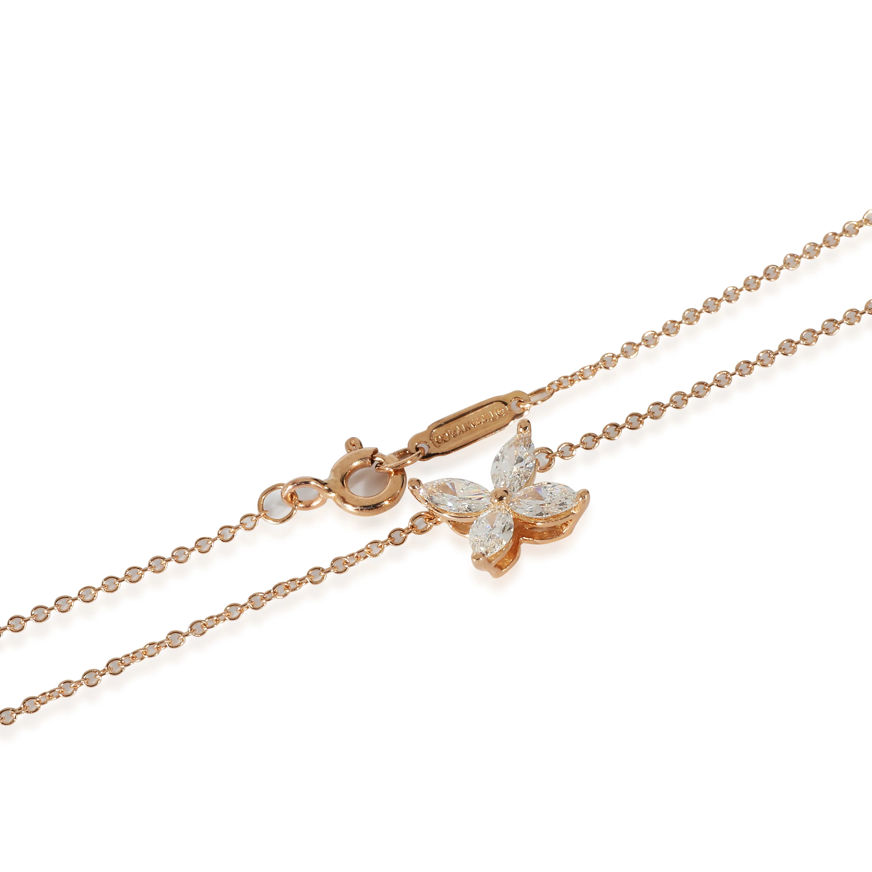 Victoria Diamond Pendant in 18K Rose Gold 0.46 CTW - Image 3